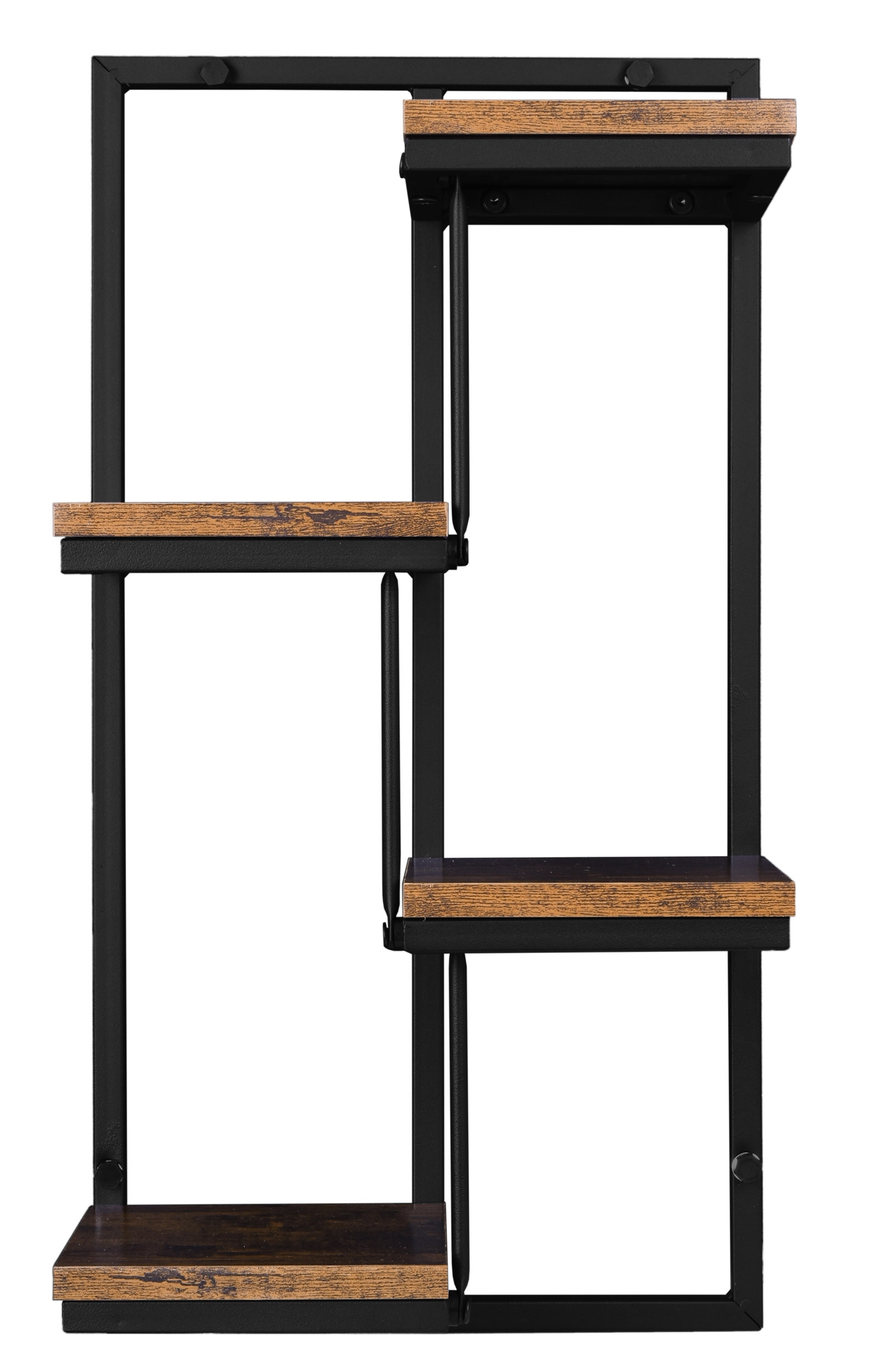 Kwietnik wiszący czarny Hagart Rustic postarzany dąb - obrazek 5