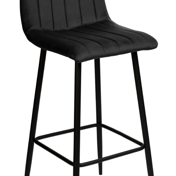 Hoker barowy Toronto czarny Velvet
