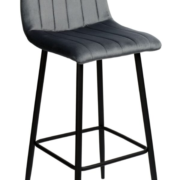 Hoker barowy Toronto grafitowy Velvet