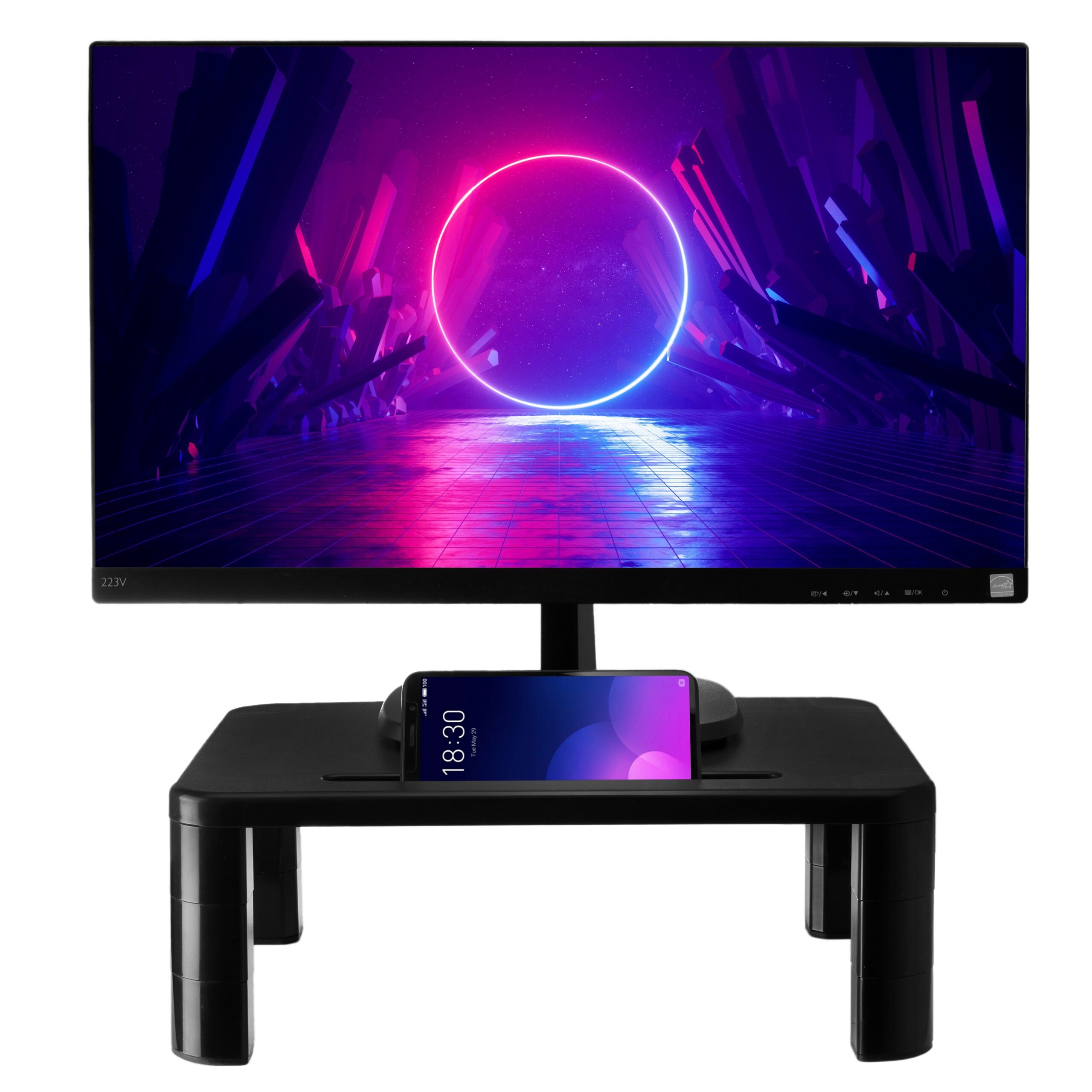 Podstawka 3-stopniowa pod monitor laptopa czarna - obrazek 6