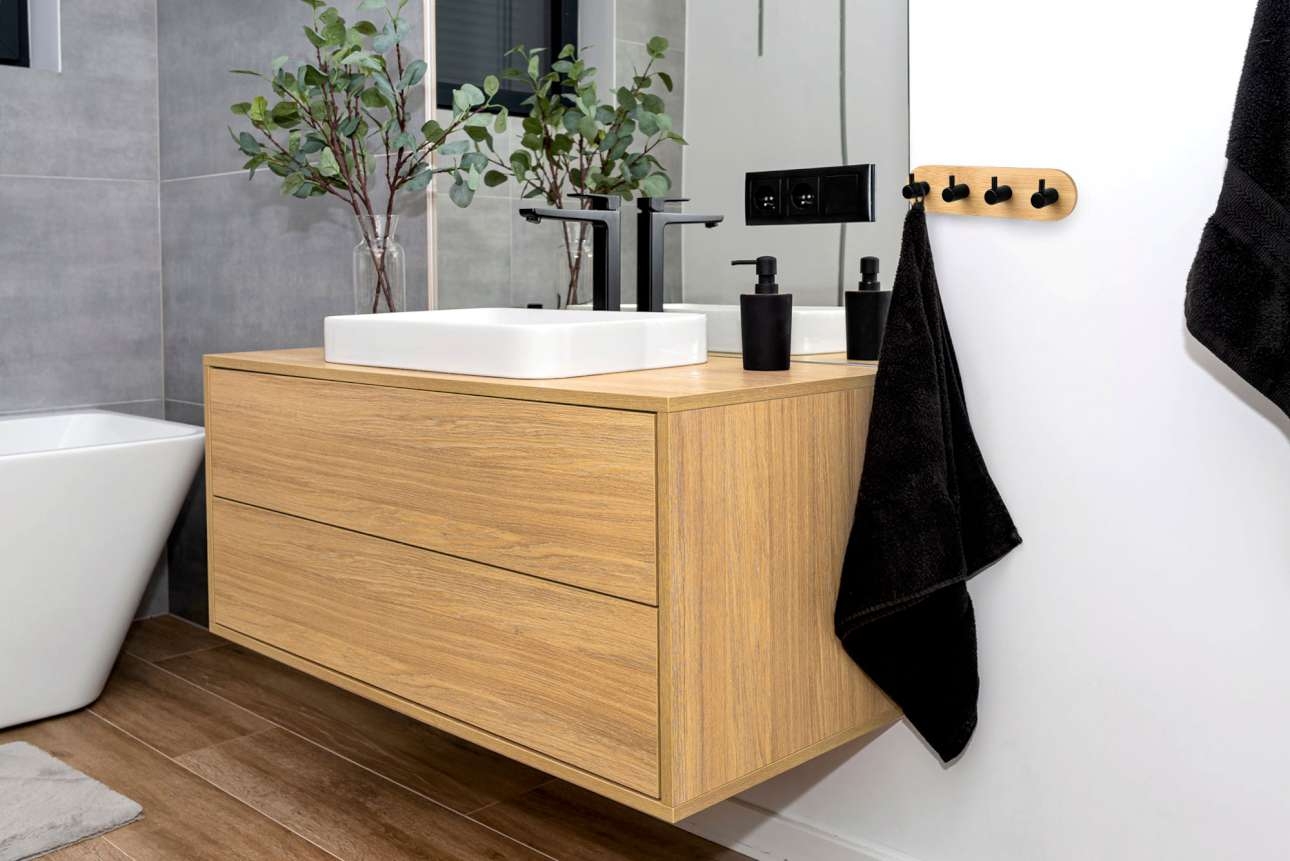 Wieszak loftowy ścienny Kendar poczwórny - obrazek 2