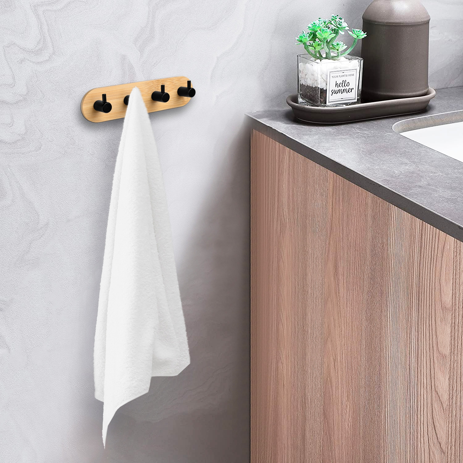 Wieszak loftowy ścienny Kendar poczwórny - obrazek 4