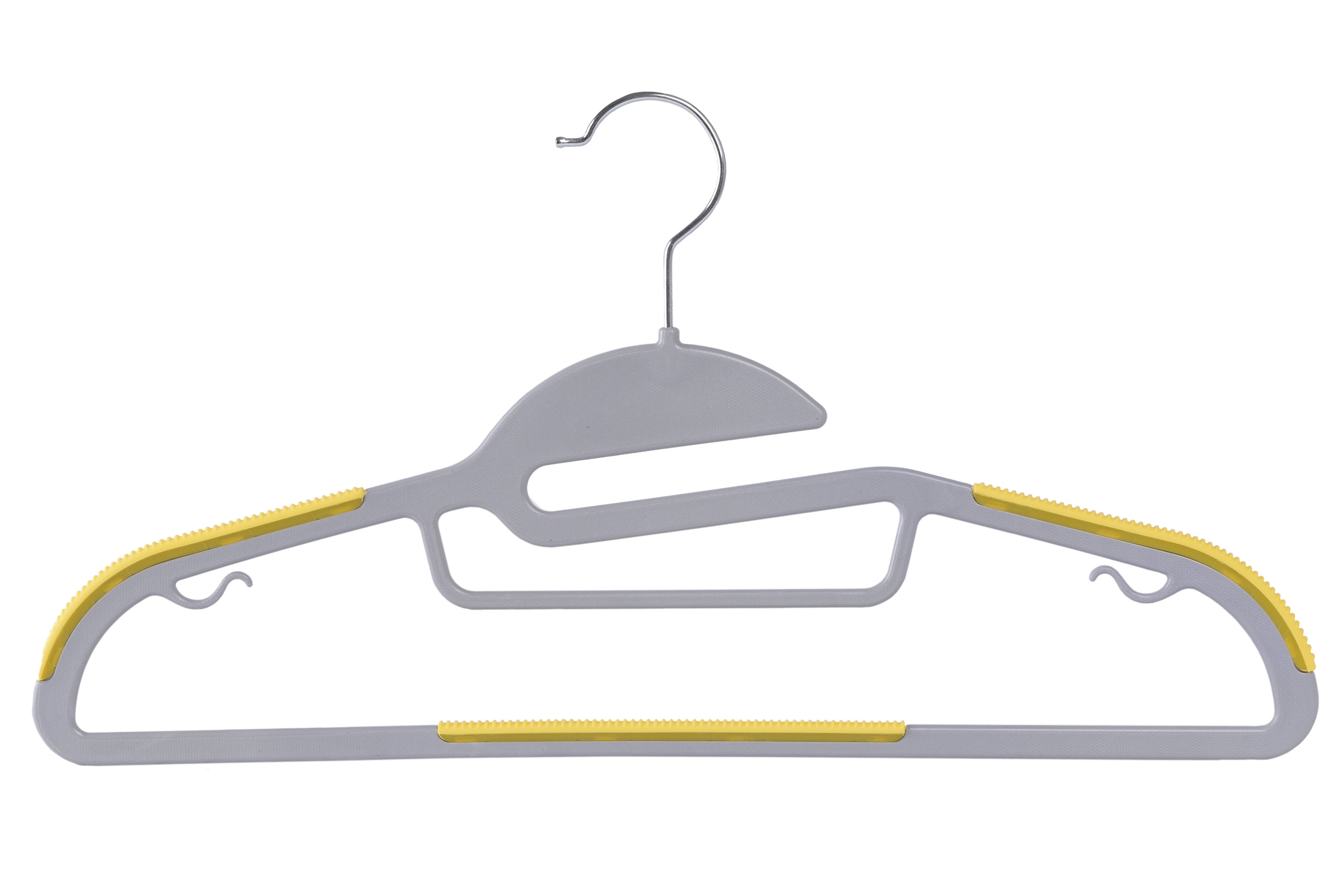 Wieszak Flexi komplet 20 sztuk szaro-żółty - obrazek 3