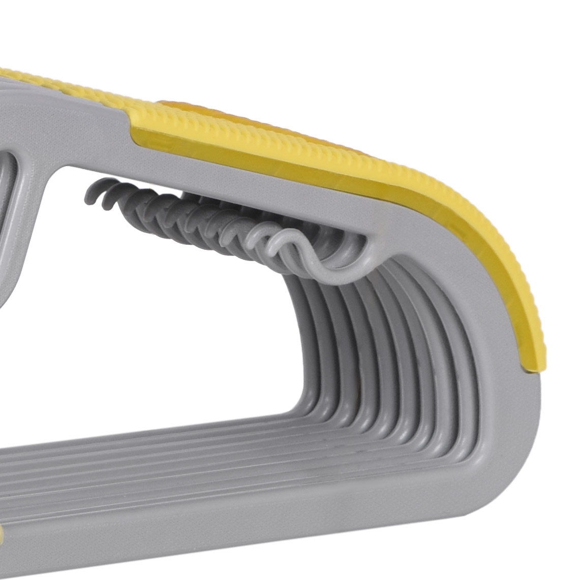 Wieszak Flexi komplet 20 sztuk szaro-żółty - obrazek 8