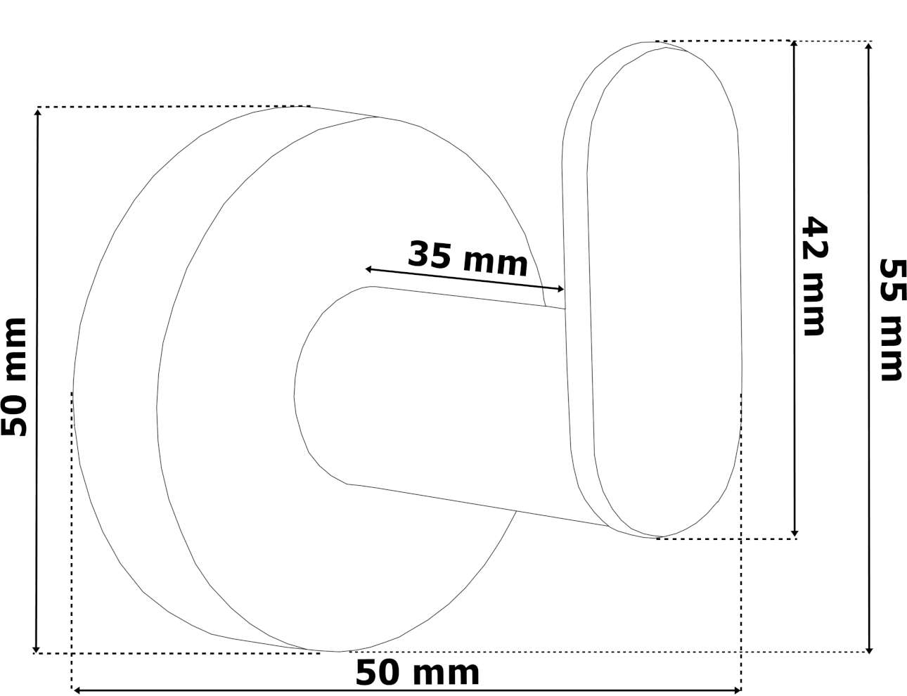 Wieszak loft Mokos czarny - obrazek 2