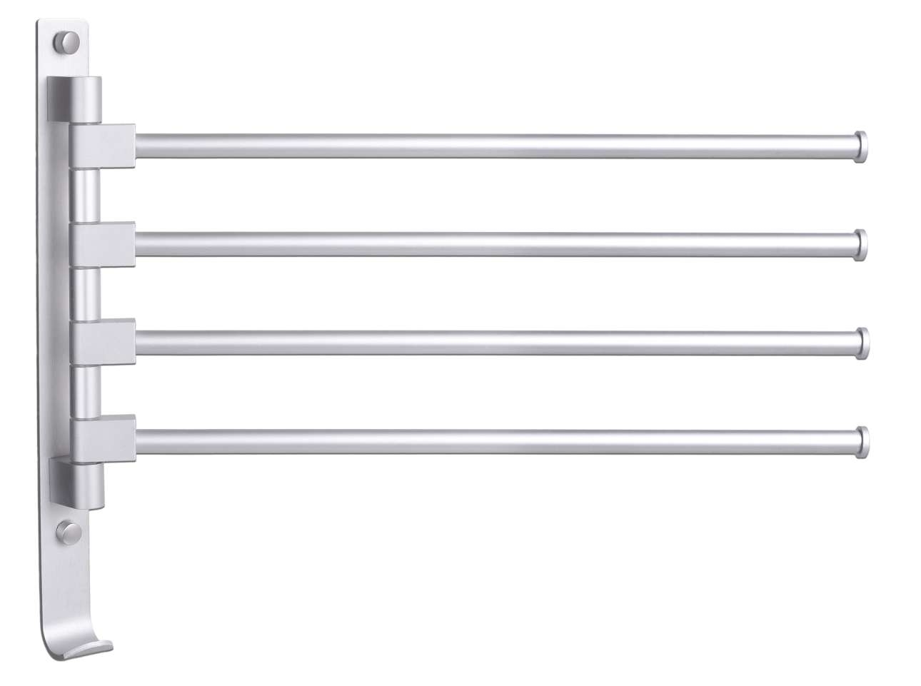 Wieszak na ręczniki Ortys srebrny - obrazek 2