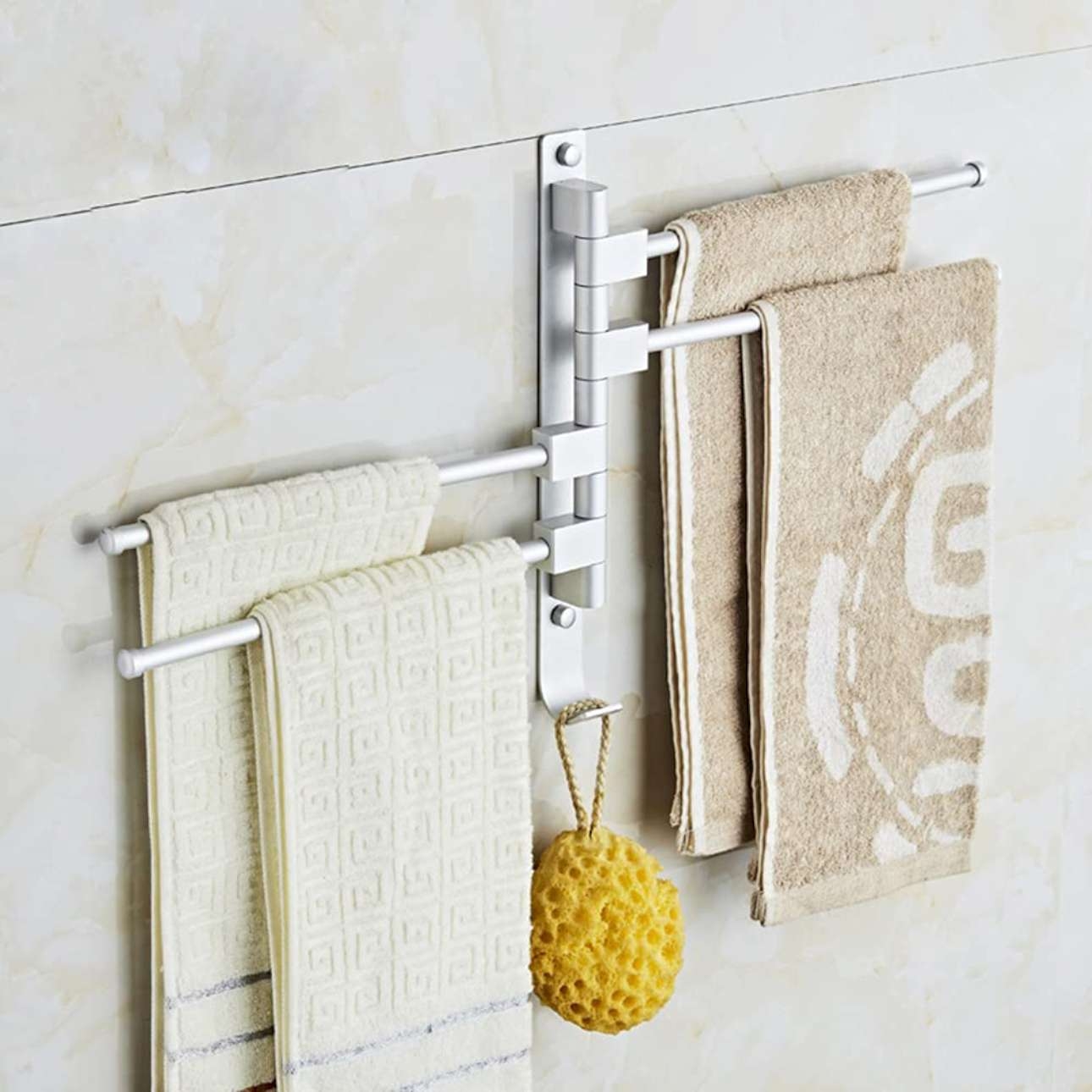 Wieszak na ręczniki Ortys srebrny - obrazek 7