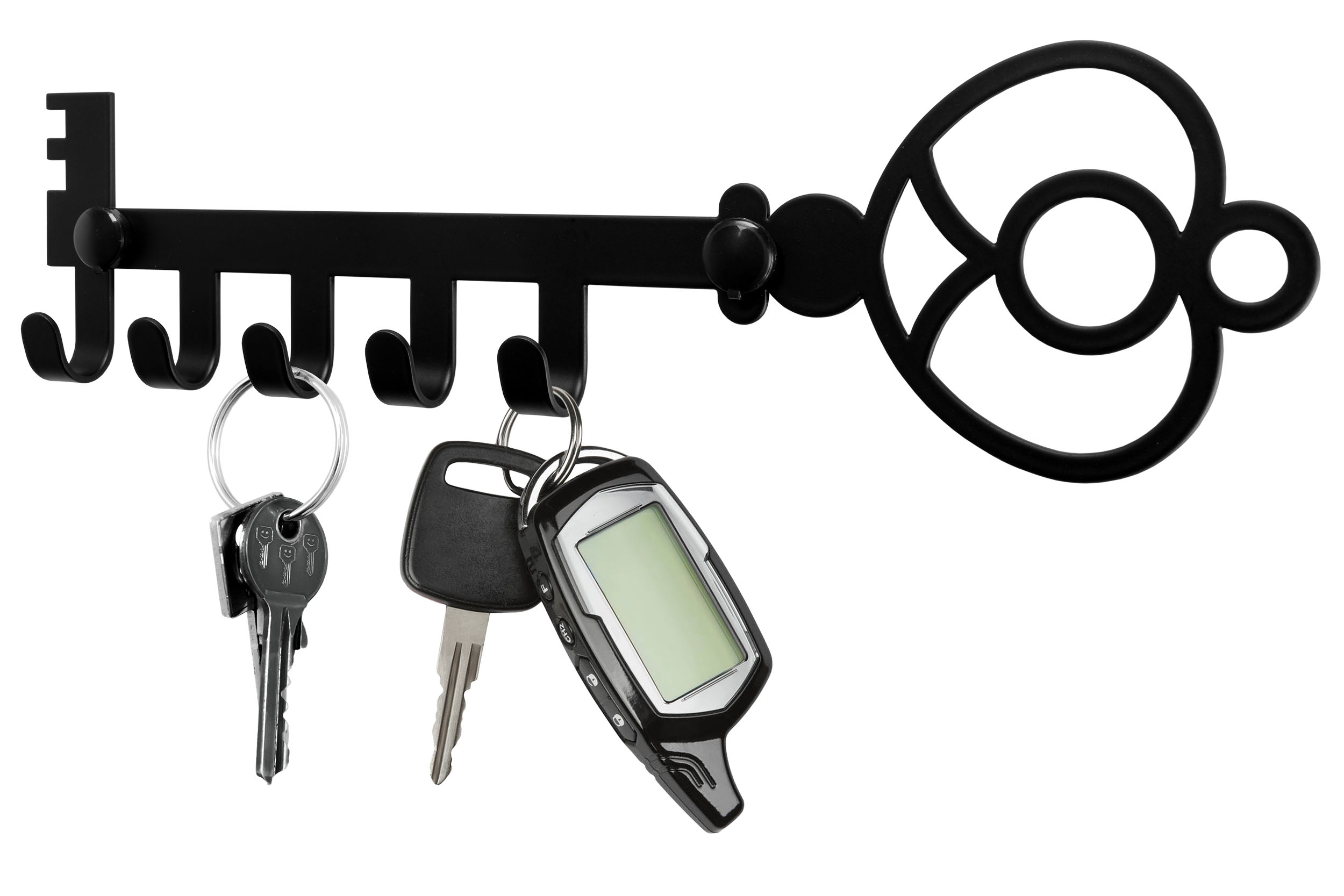 Wieszak na klucze Klavis czarny - obrazek 3