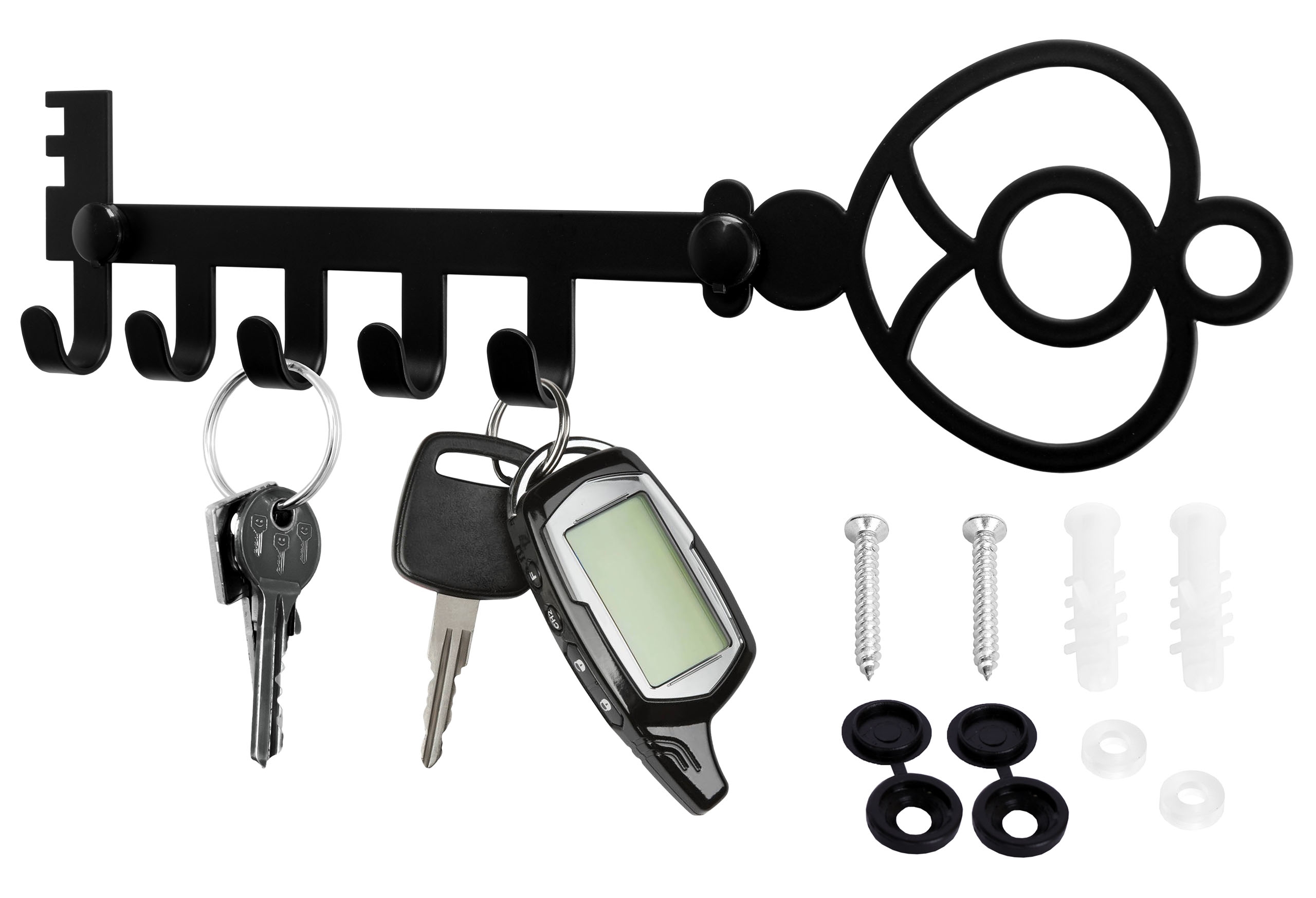 Wieszak na klucze Klavis czarny - obrazek 5