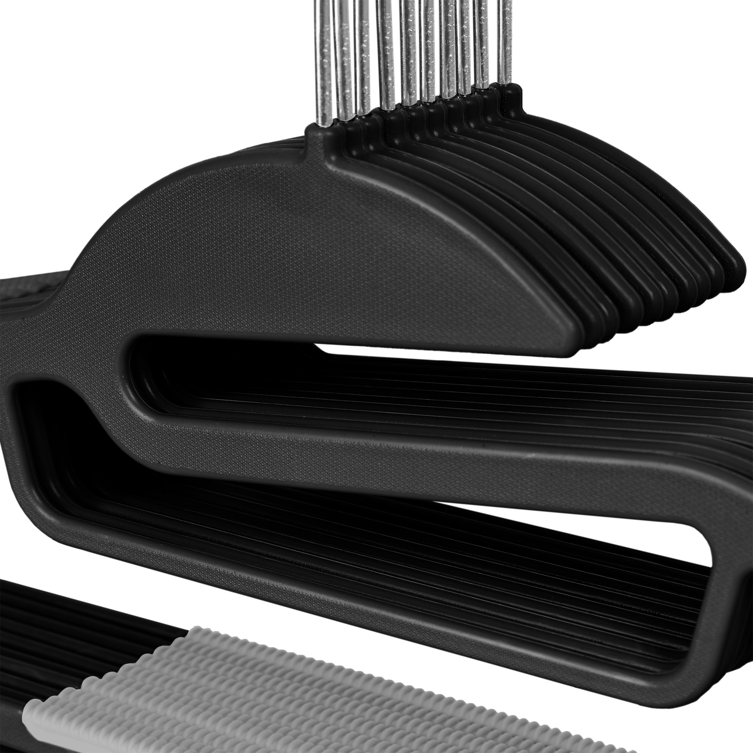 Wieszak Flexi komplet 20 sztuk czarno-szary - obrazek 6