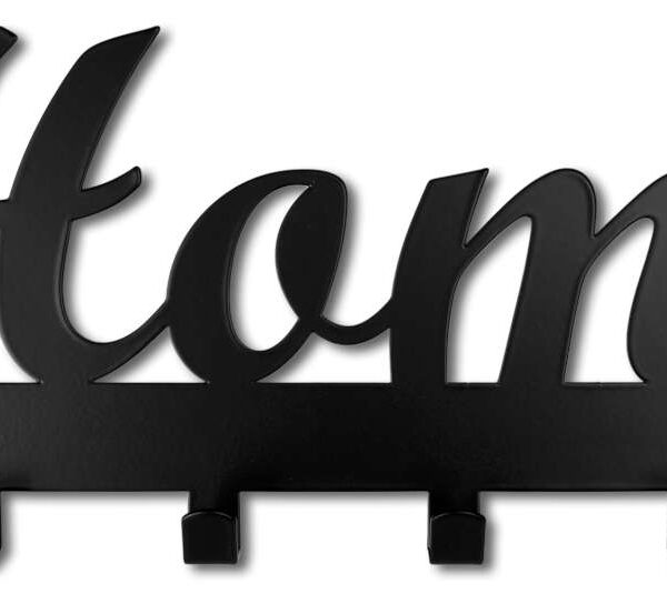 Wieszak ścienny HOME czarny