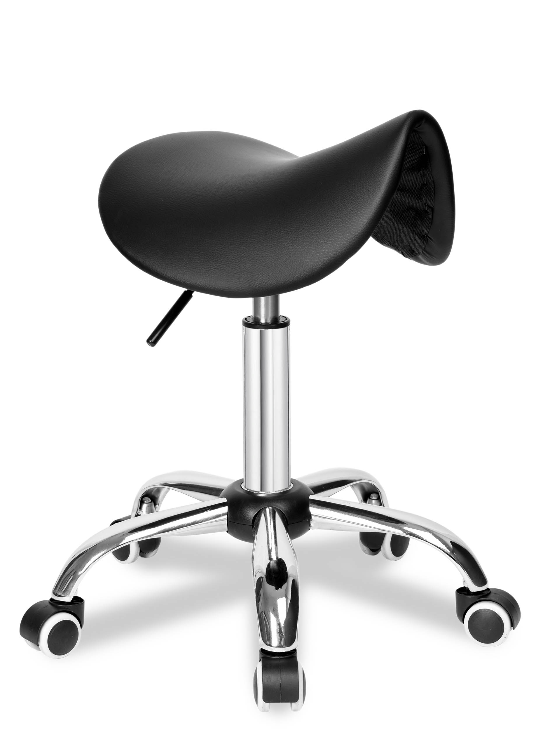 Taboret fryzjerski kosmetyczny Stratum czarny - obrazek 6