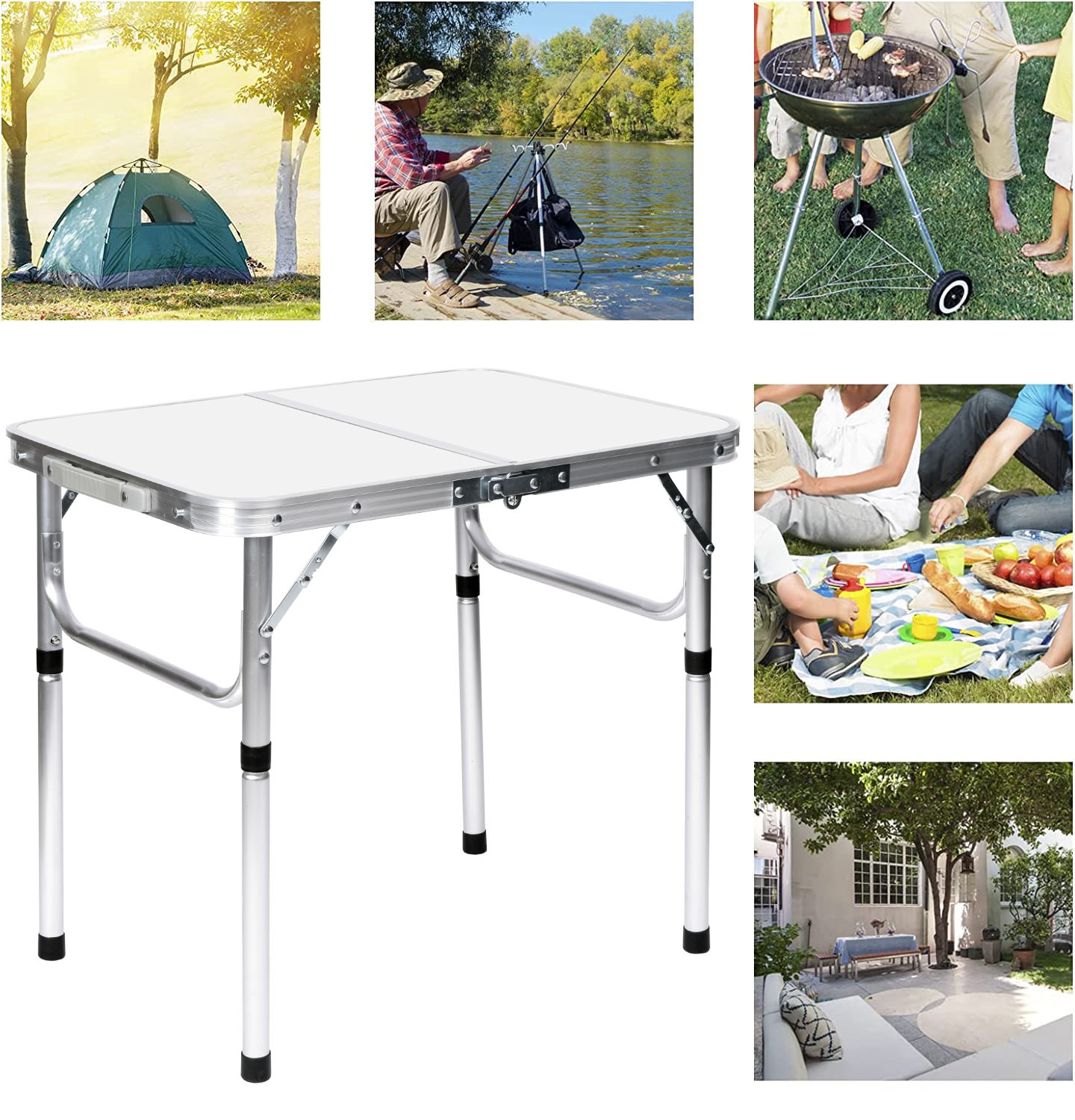 Stolik turystyczny kempingowy VASCO biały - obrazek 3