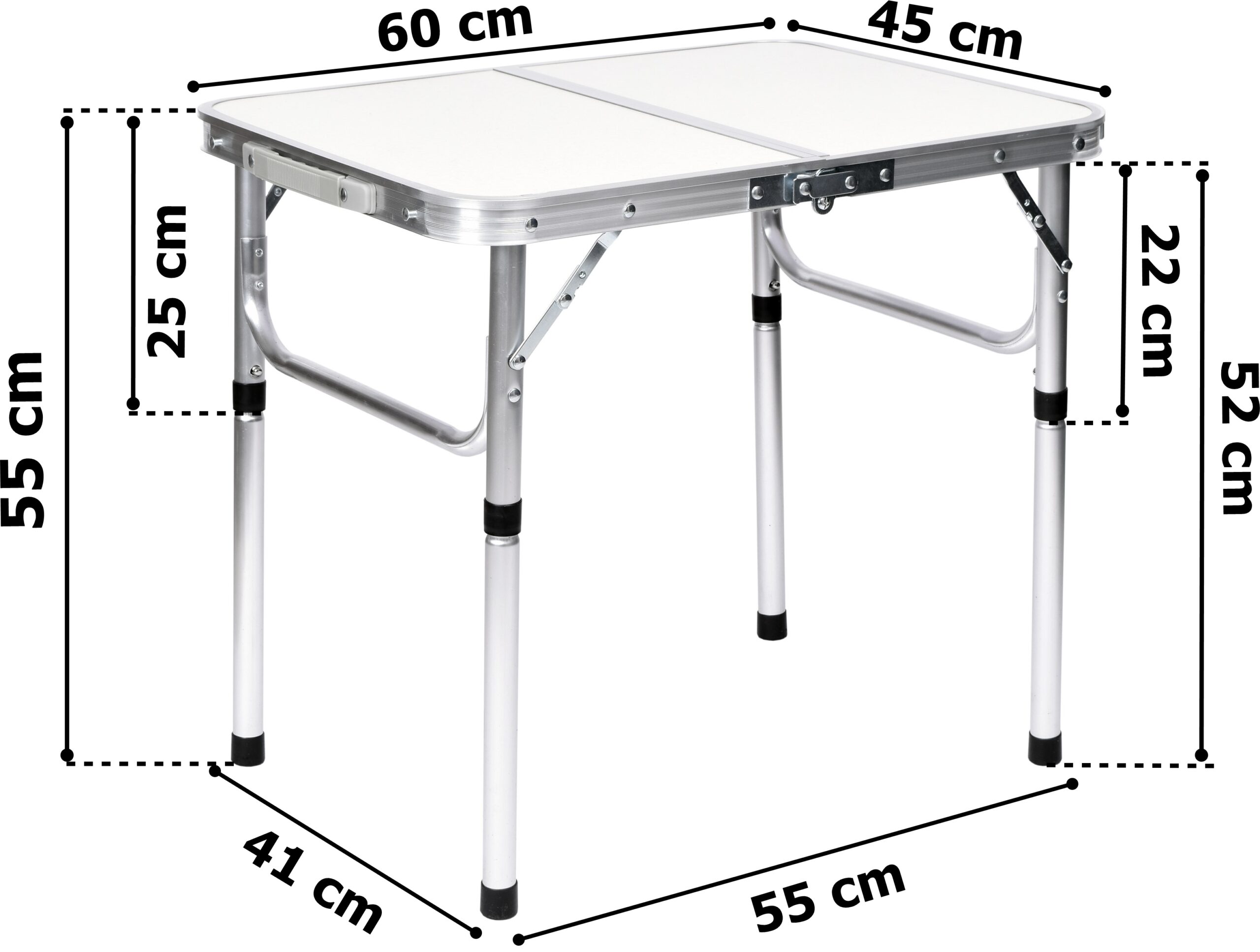 Stolik turystyczny kempingowy VASCO biały - obrazek 2