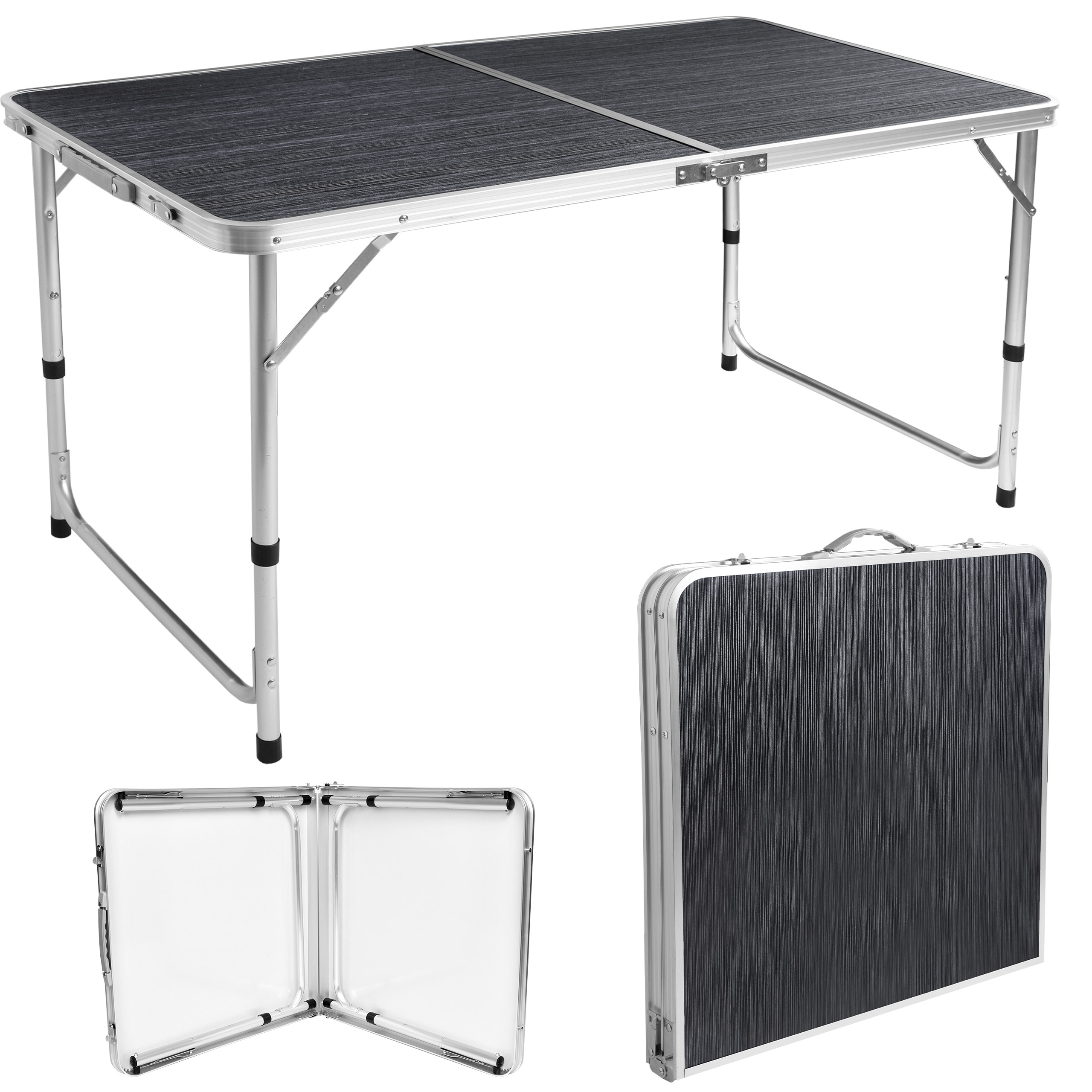 Zestaw turystyczny TRAMP kempingowy składany 120x60 cm black wood - obrazek 4