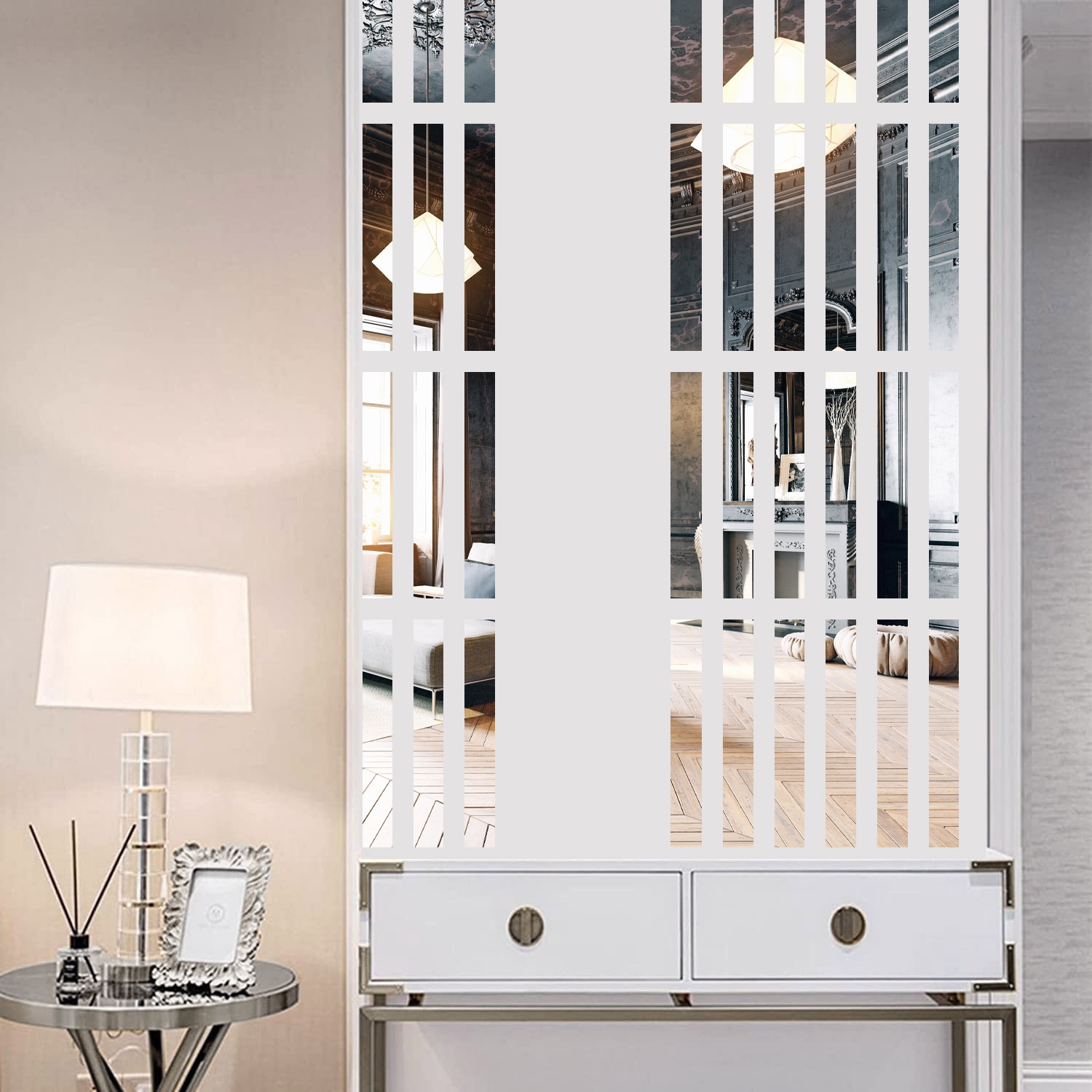 Dekoracyjne lustro akrylowe Oblong 50 cm - obrazek 2