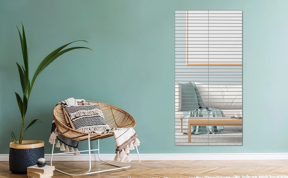 Dekoracyjne lustro akrylowe Oblong 50 cm - obrazek 7