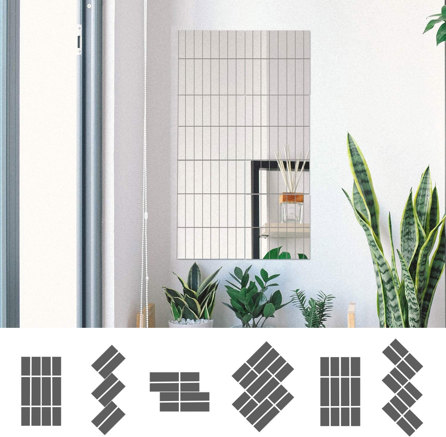 Dekoracyjne lustro akrylowe Oblong 20 cm - obrazek 4