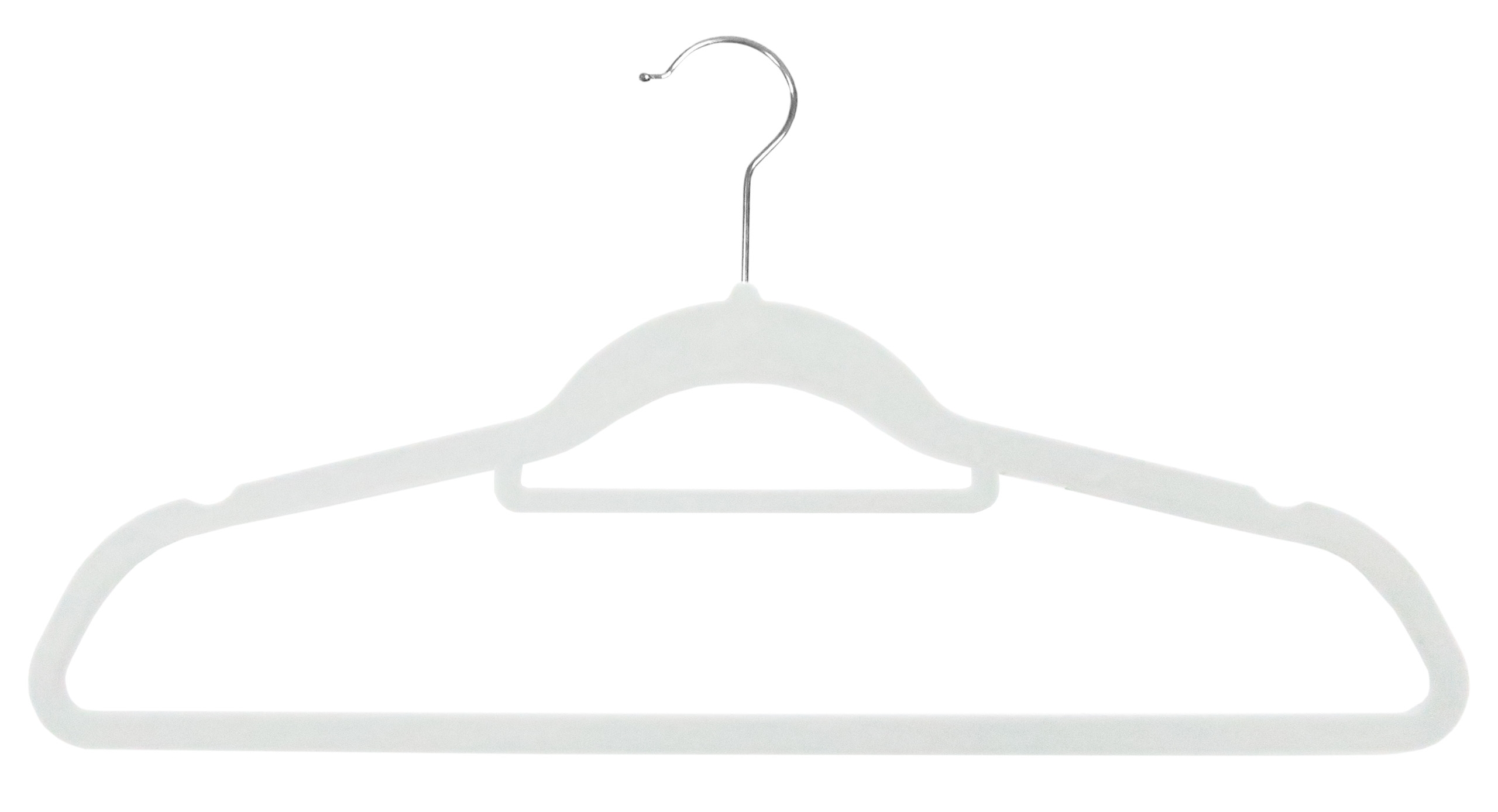 Wieszak welurowy Maxi komplet 50 sztuk szary - obrazek 8