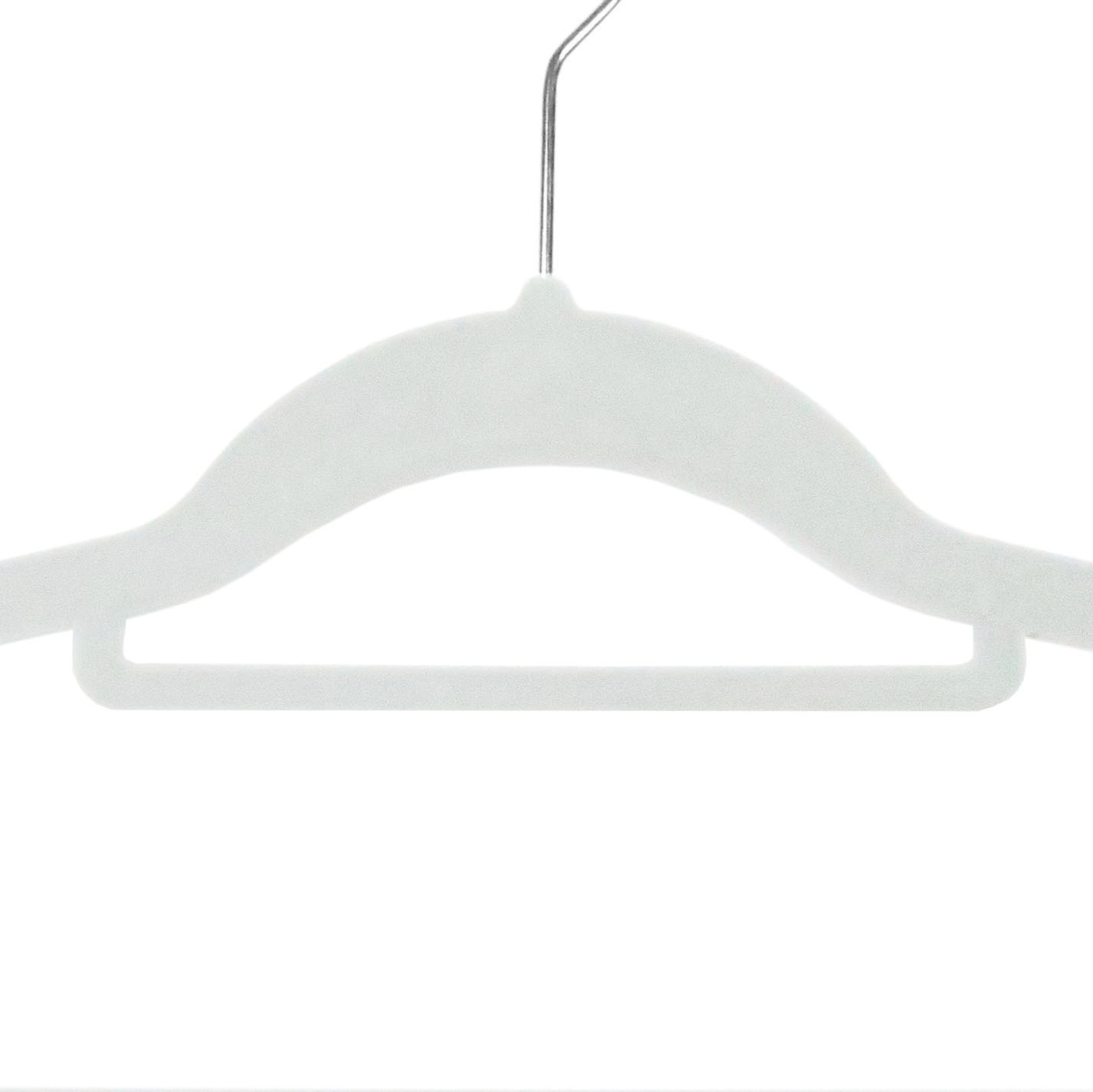 Wieszak welurowy Maxi komplet 50 sztuk szary - obrazek 9