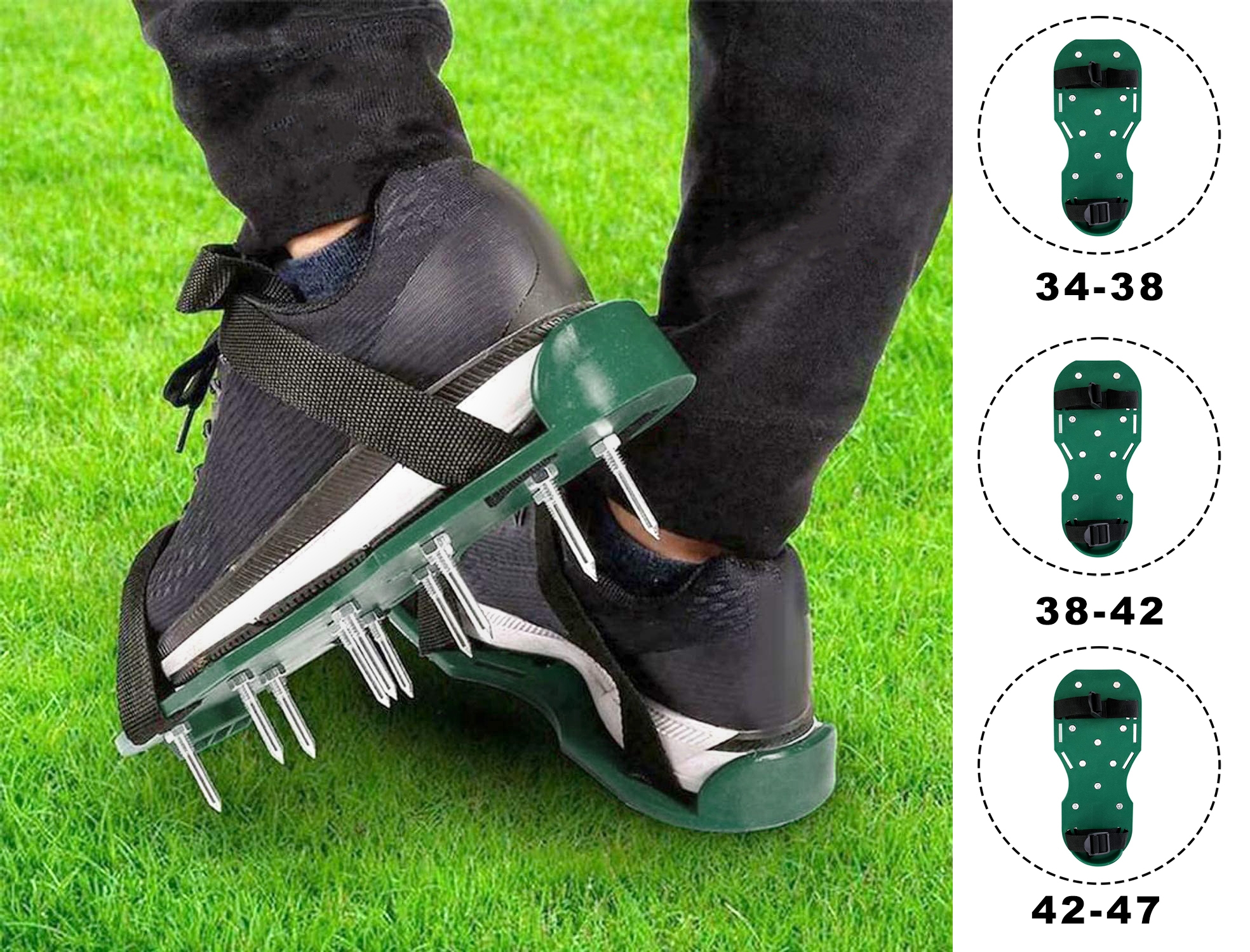 Aerator para butów kolce do spulchniania ziemi - obrazek 3