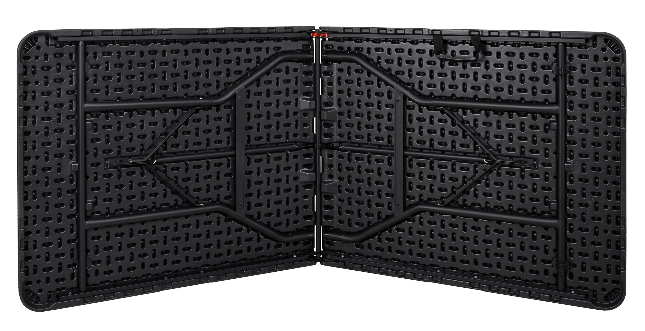 Stół cateringowy RATTAN składany w walizkę - 180 cm czarny - obrazek 6