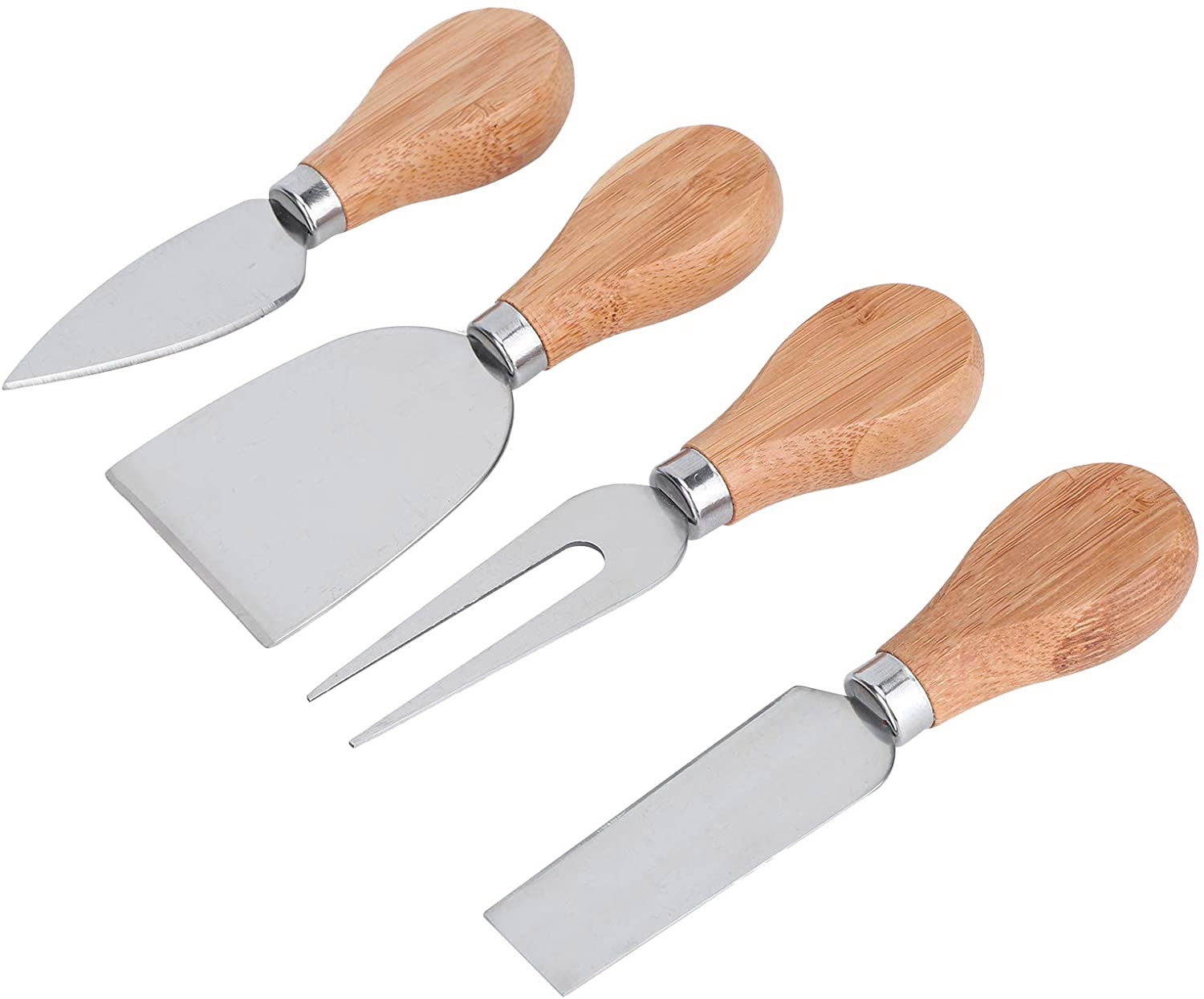 Deska bambusowa do serów WARNA 22 cm +noże - obrazek 3