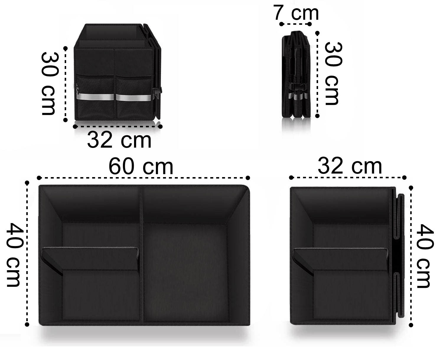 Organizer samochodowy Wismar czarny - obrazek 3