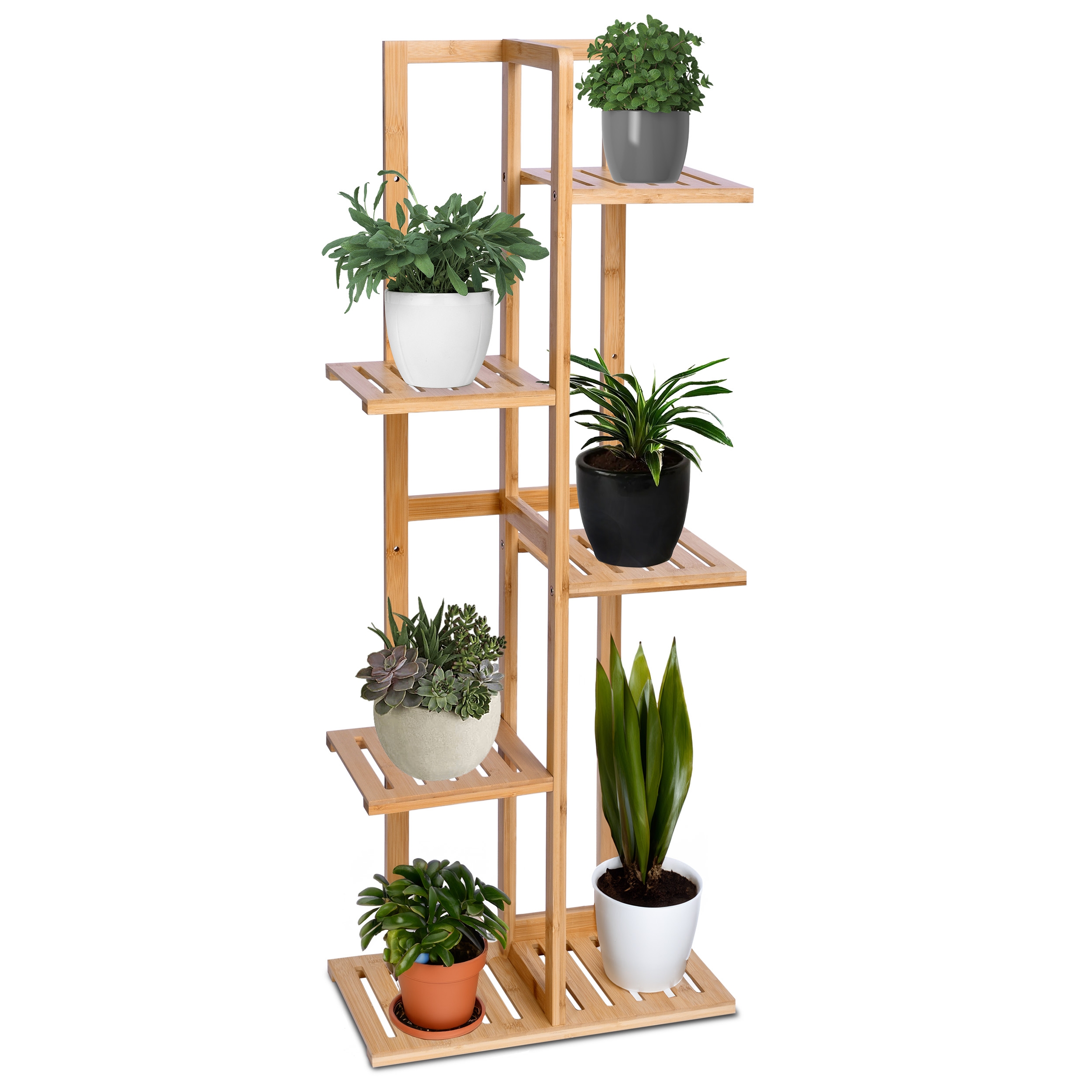 Kwietnik bambusowy Gutren 6 półek - obrazek 3