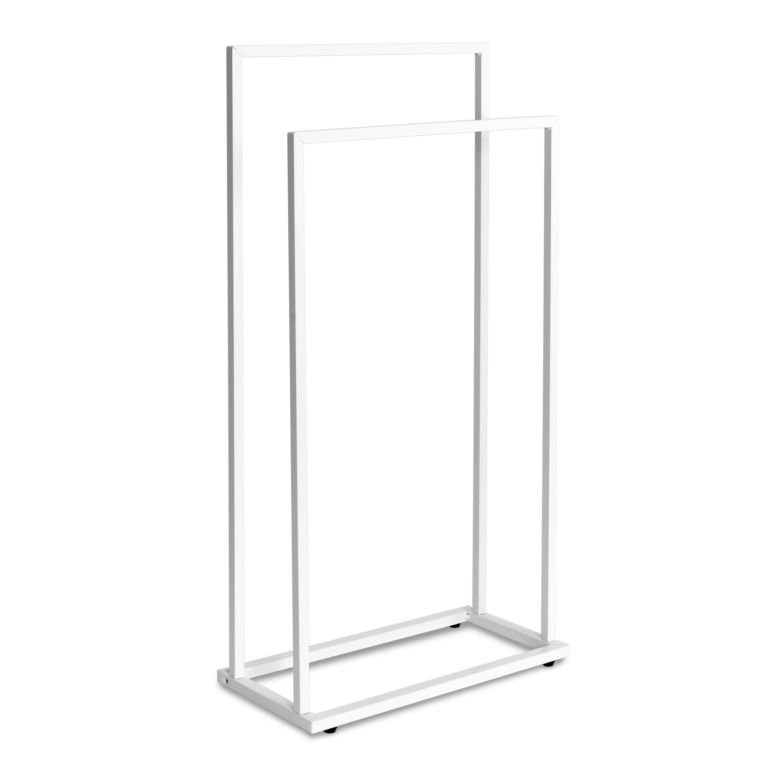 Stojak wieszak na ręczniki 2 poziomowy GESI biały - obrazek 2