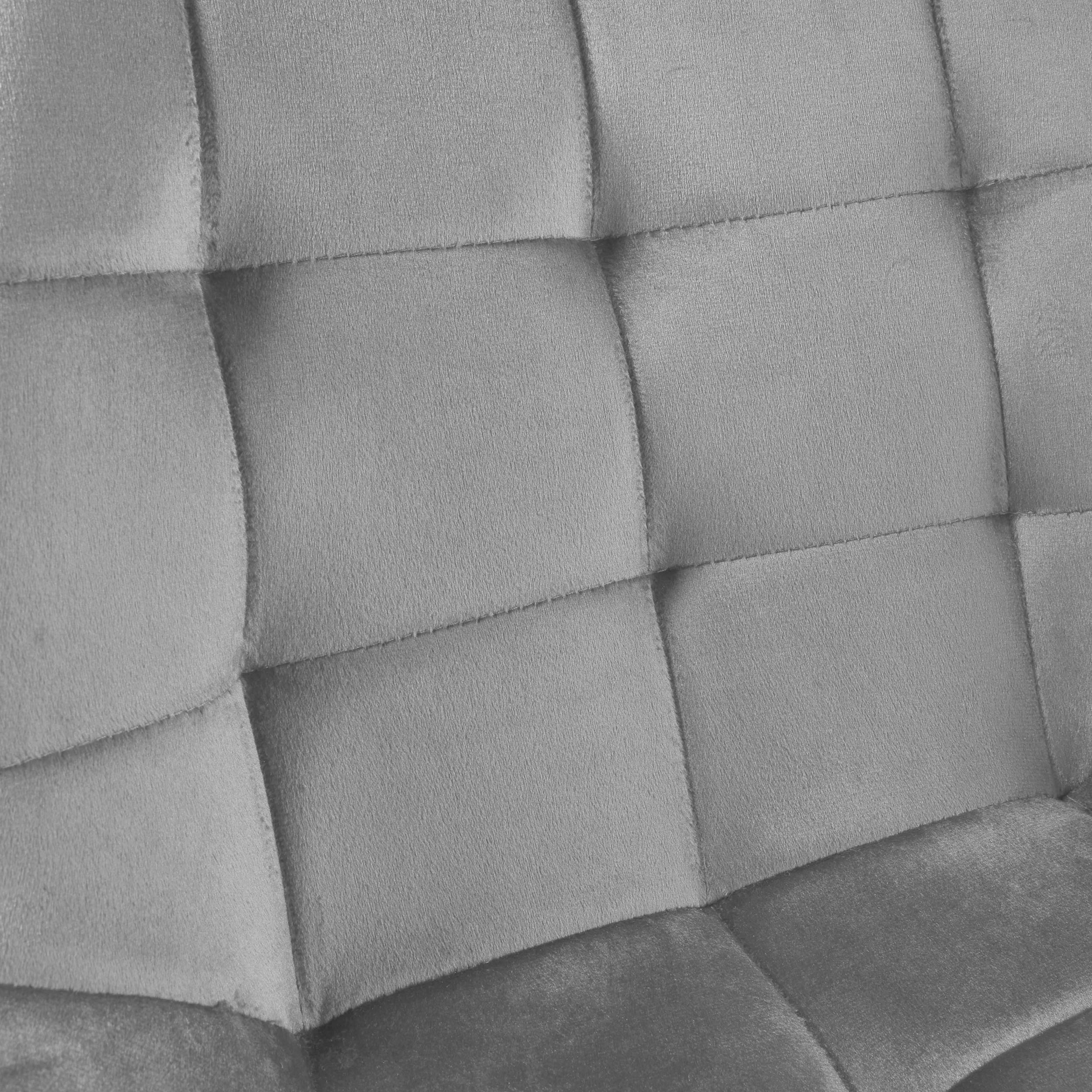 Krzesło welurowe NORMAN Velvet grafitowe - obrazek 9