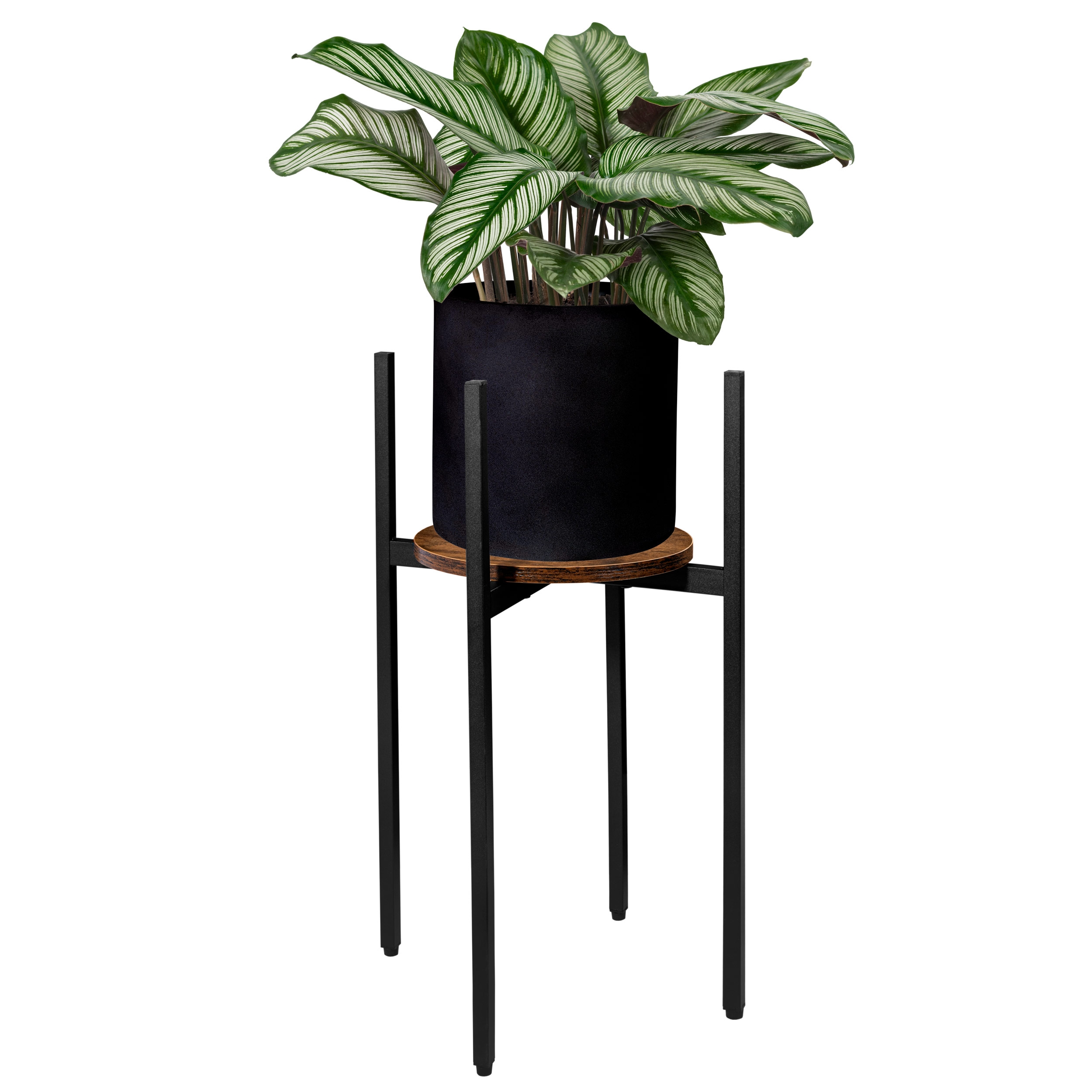 Kwietnik stojący loftowy Torre Rustic 60 cm czarny - obrazek 4