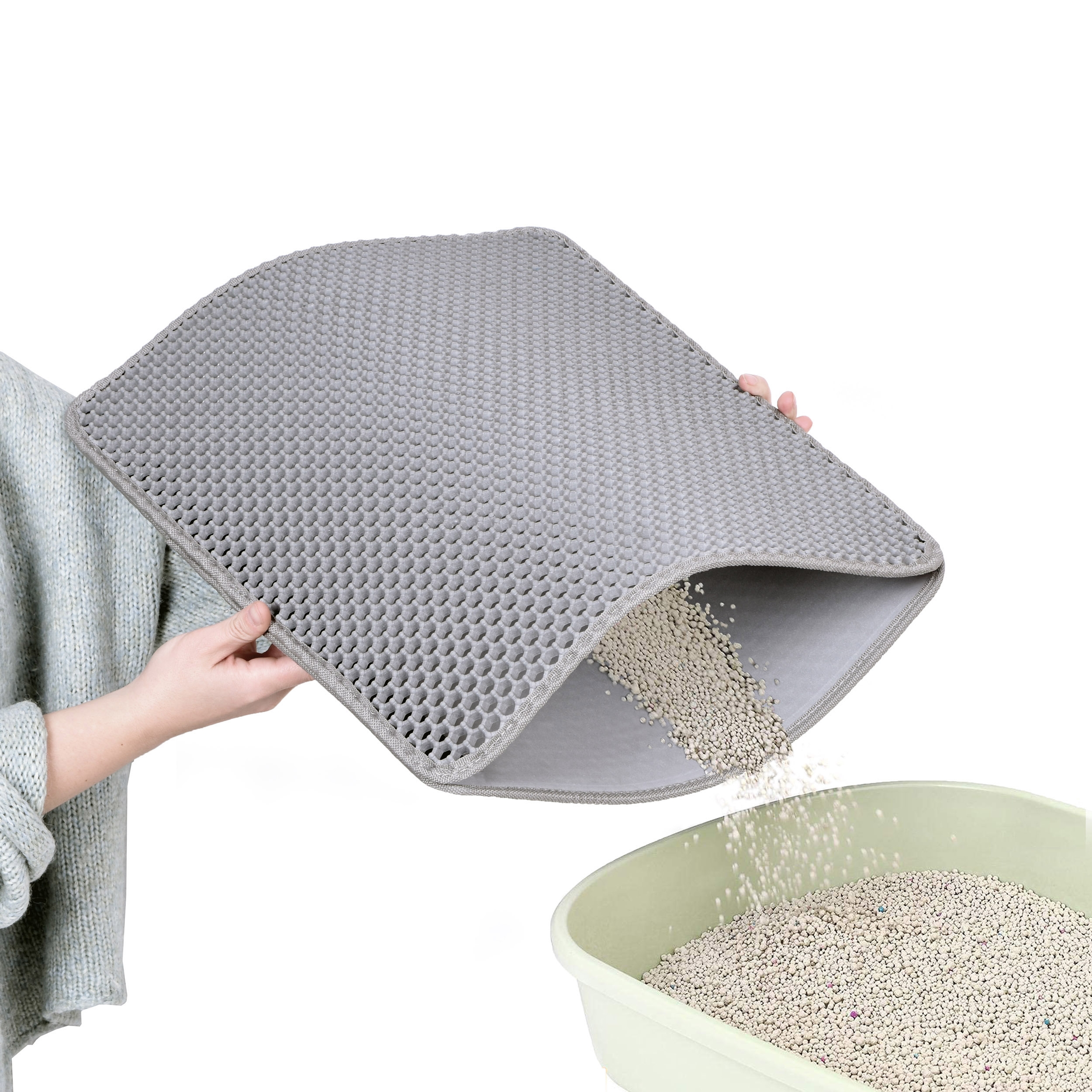 Mata dla kota wycieraczka Catsy 40x50 cm szara - obrazek 10