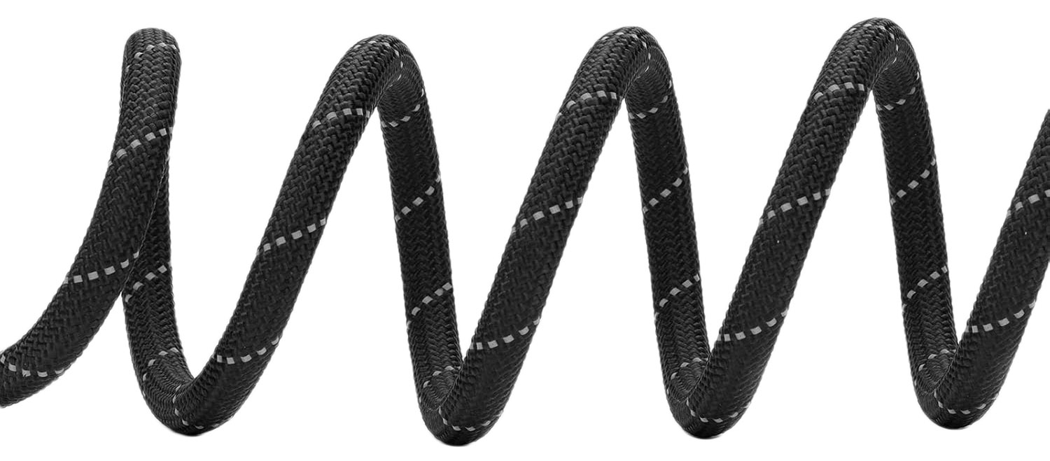 Mocna smycz dla psa treningowa odblaskowa KOBE 3m czarna - obrazek 5