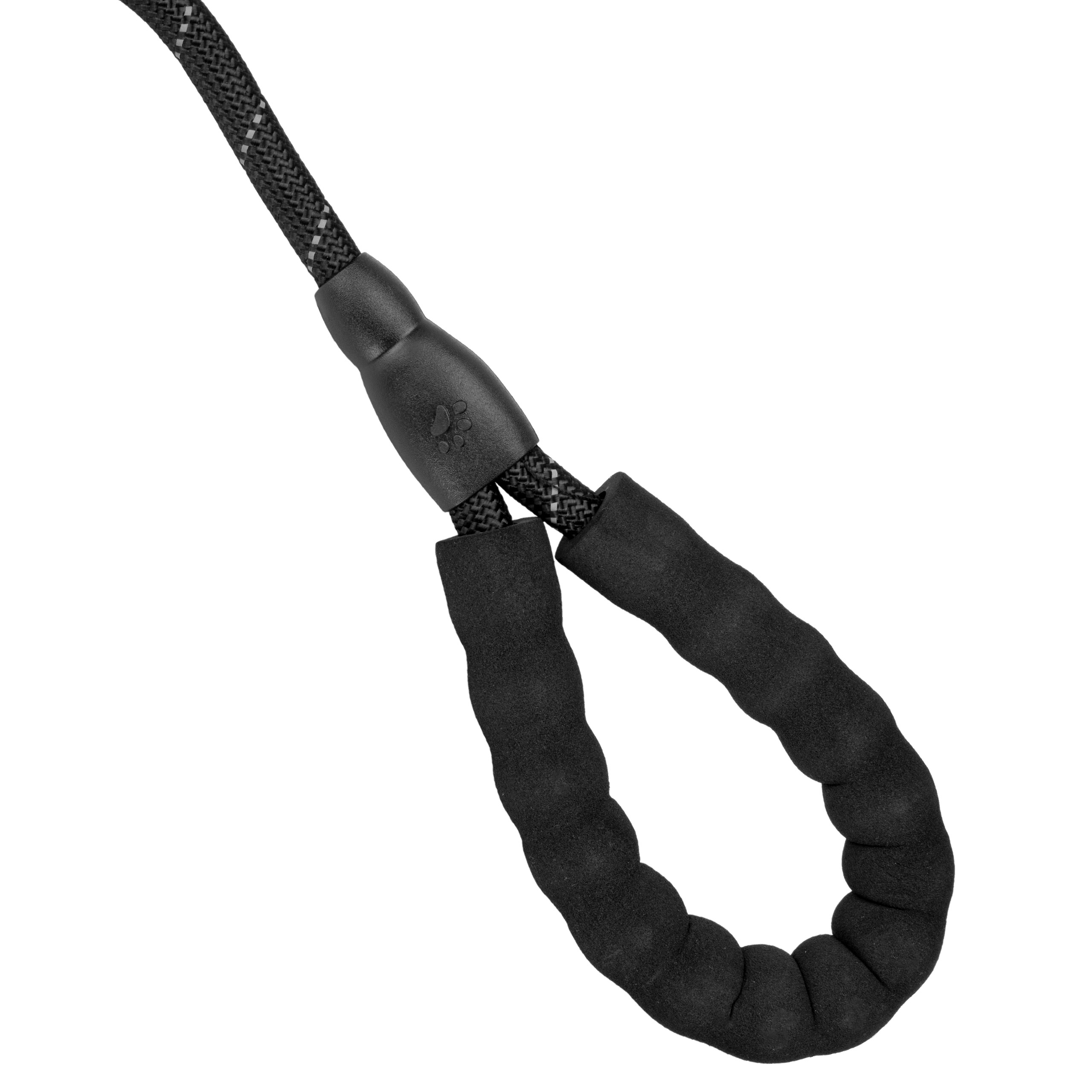 Mocna smycz dla psa treningowa odblaskowa KOBE 3m czarna - obrazek 7