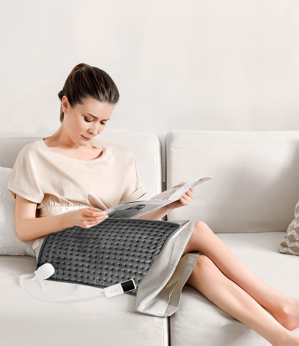 Poduszka mata elektryczna GRETA szara 30x40 cm - obrazek 10