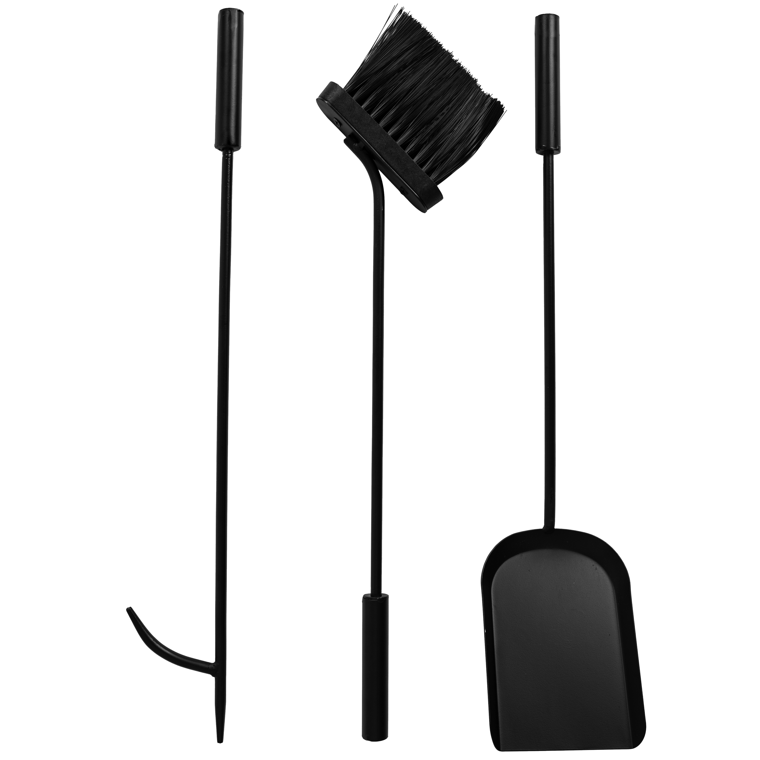 Zestaw kominkowy stojak z akcesoriami kominkowymi MEDAN 4w1 - obrazek 5