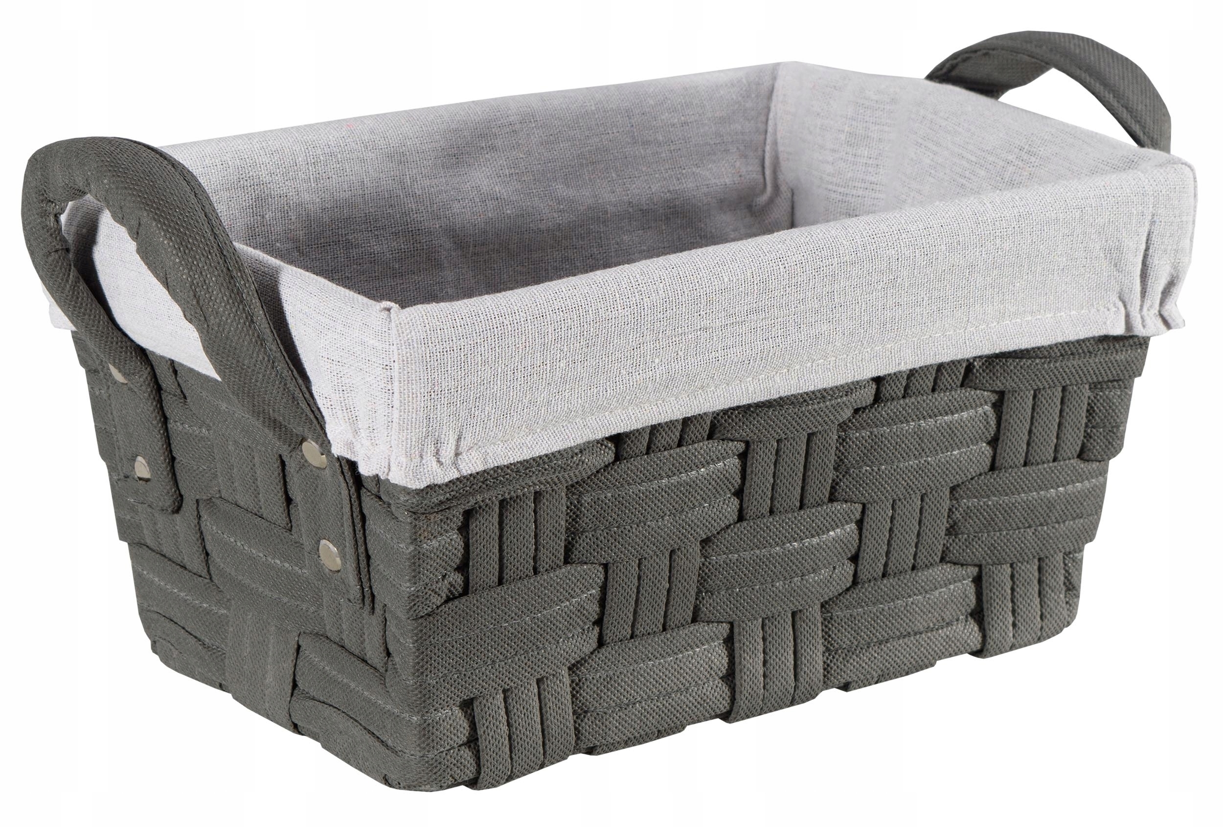 Koszyk pleciony grafitowy LILO 30x20x15 cm - obrazek 4