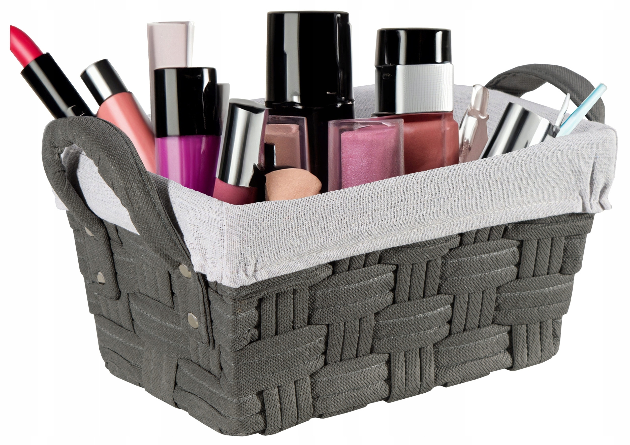 Koszyk pleciony grafitowy LILO 30x20x15 cm - obrazek 5