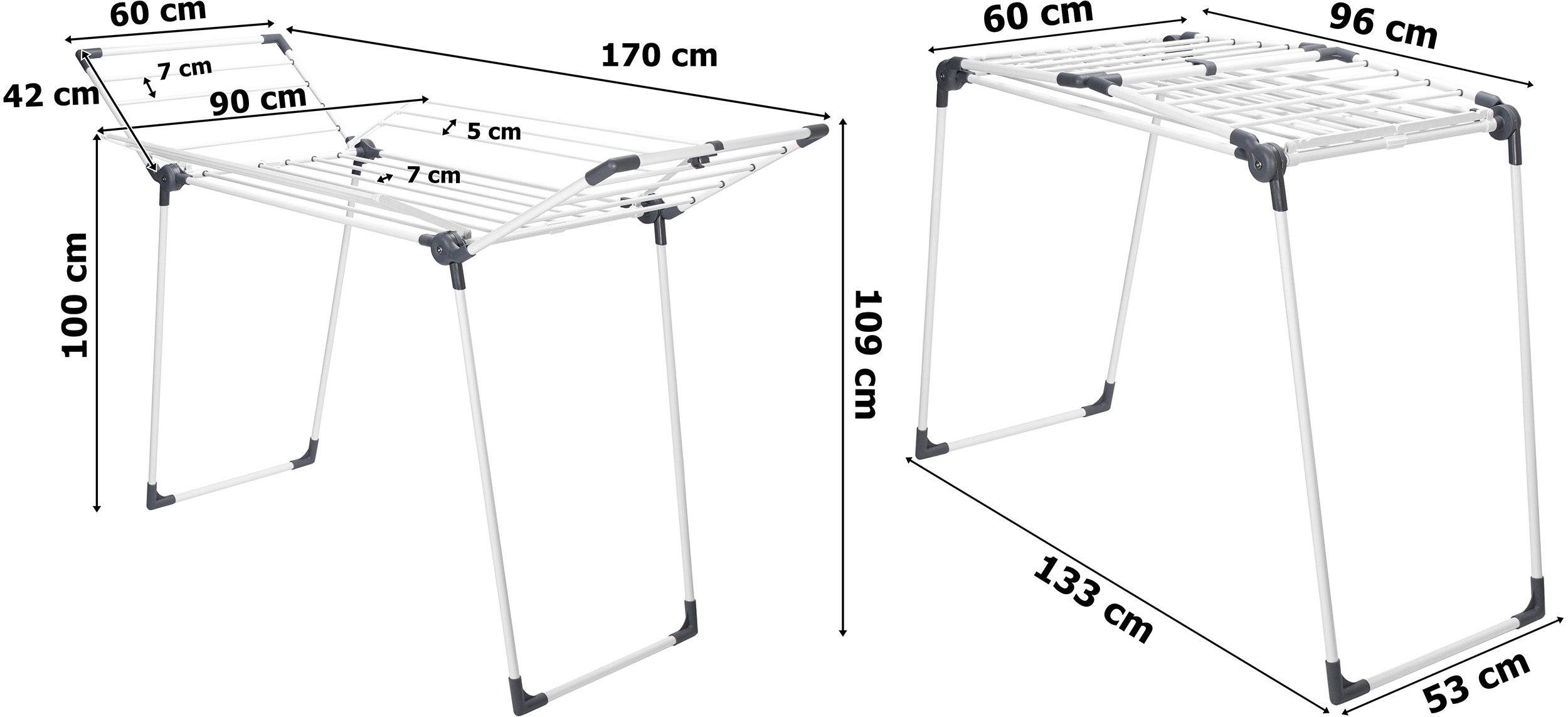 Suszarka wolnostojąca na pranie TIANA - obrazek 2