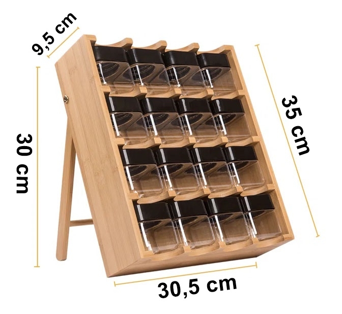 Stojak na przyprawy LADER bambusowy - obrazek 10