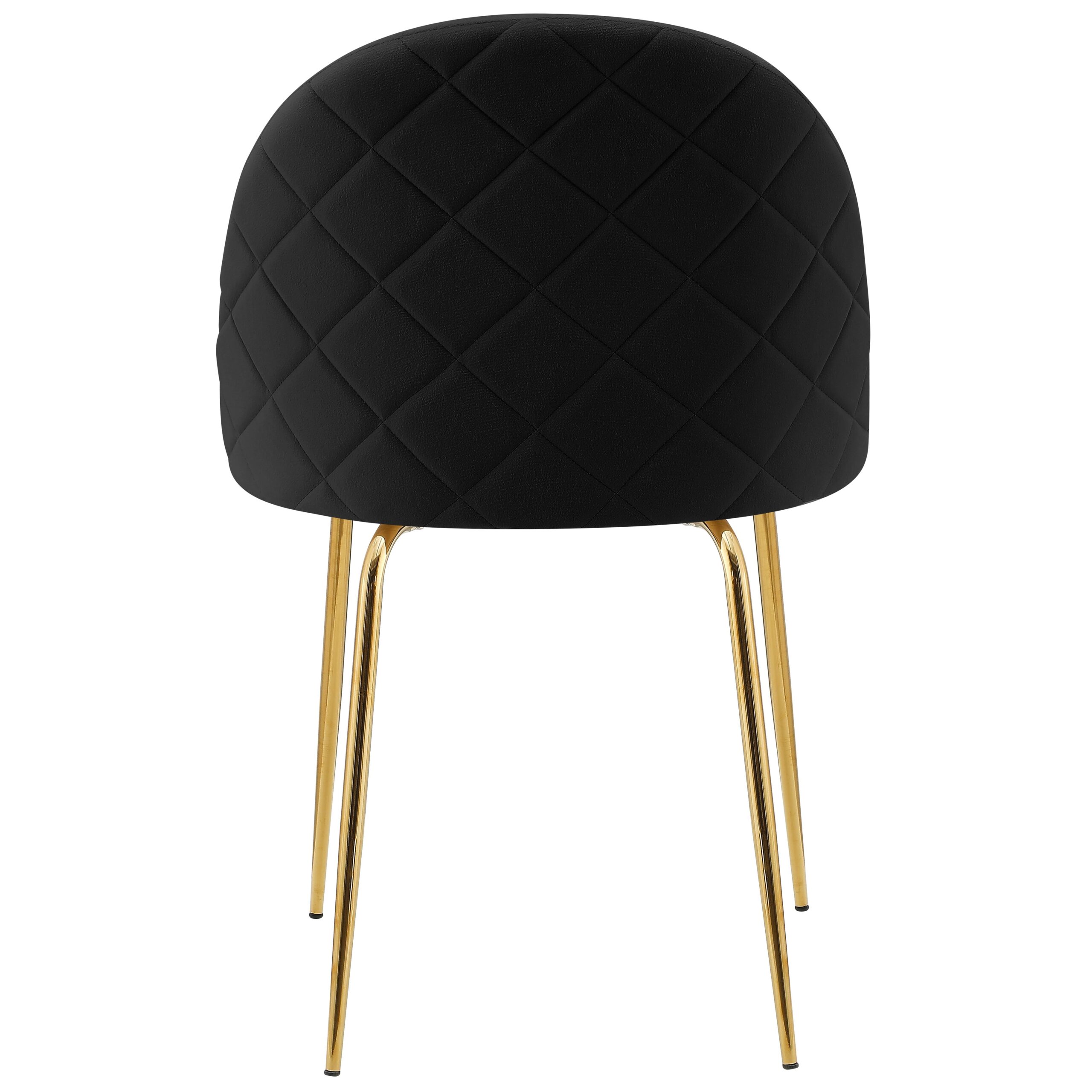 Krzesło welurowe Fargo Gold Velvet czarne - obrazek 8