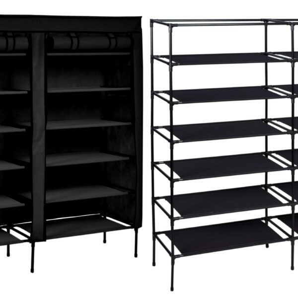 Szafa tekstylna na buty Gabi czarna