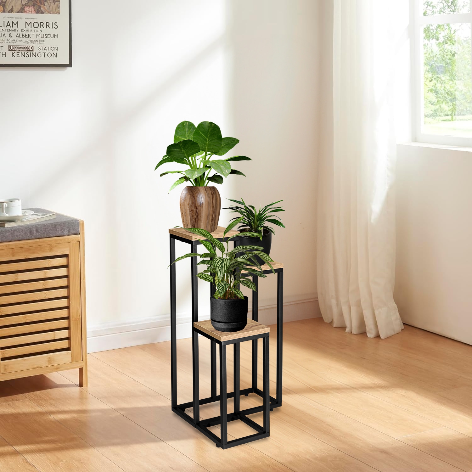 Kwietnik stojący czarny Munir Craft - obrazek 4