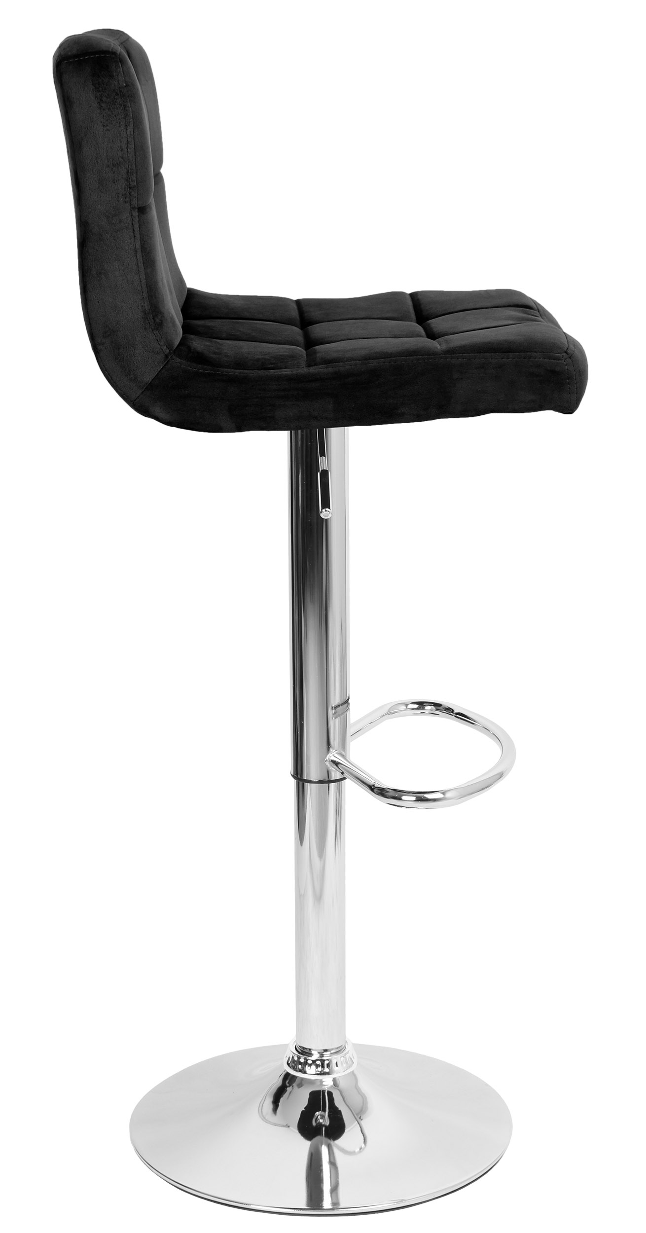 Hoker barowy Arako chromowane czarne Velvet - obrazek 5