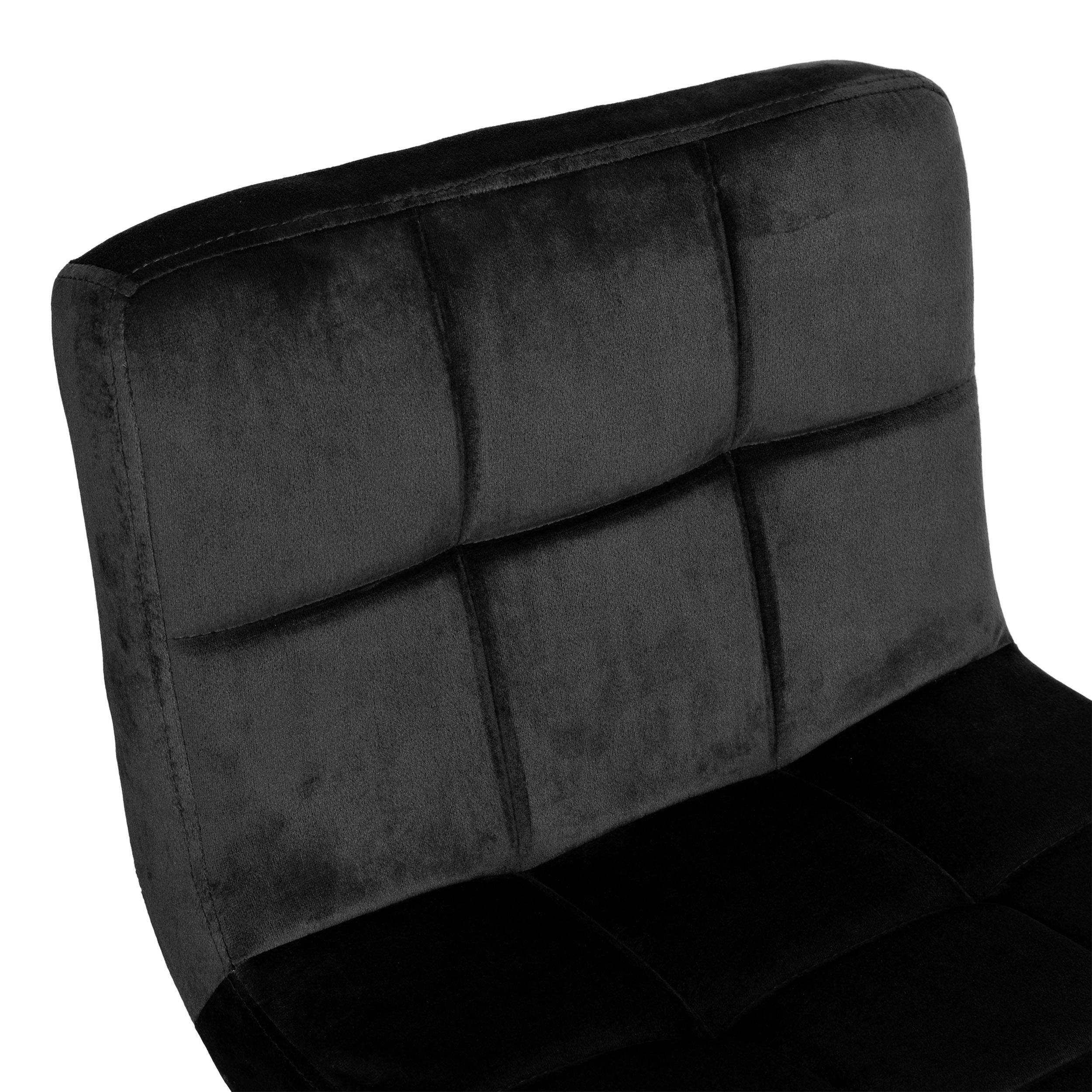 Hoker barowy Arako chromowane czarne Velvet - obrazek 8