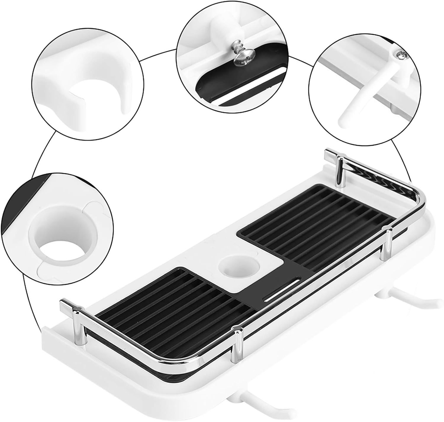 Półka łazienkowa LIBRE z haczykami - obrazek 10