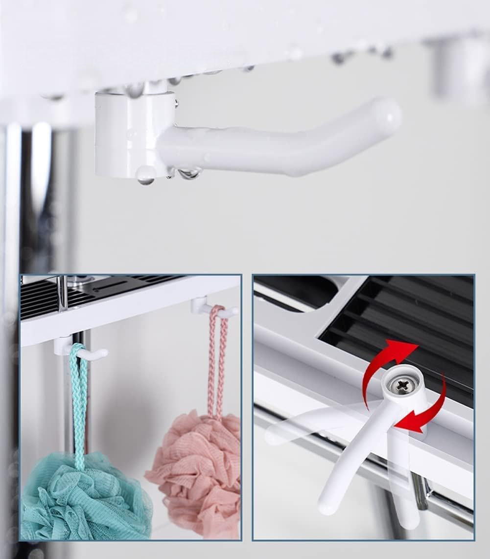 Półka łazienkowa LIBRE z haczykami - obrazek 3