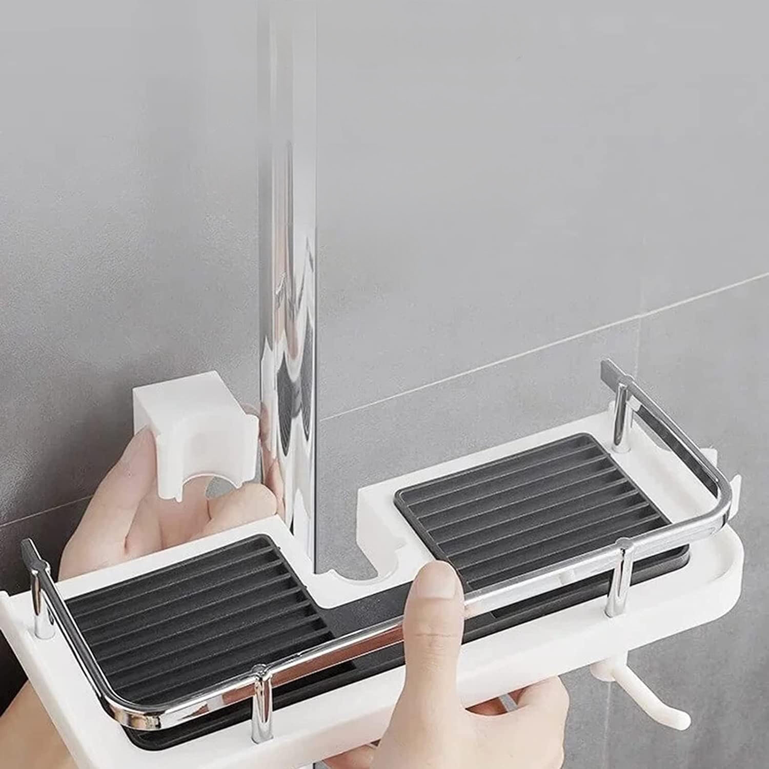 Półka łazienkowa LIBRE z haczykami - obrazek 8