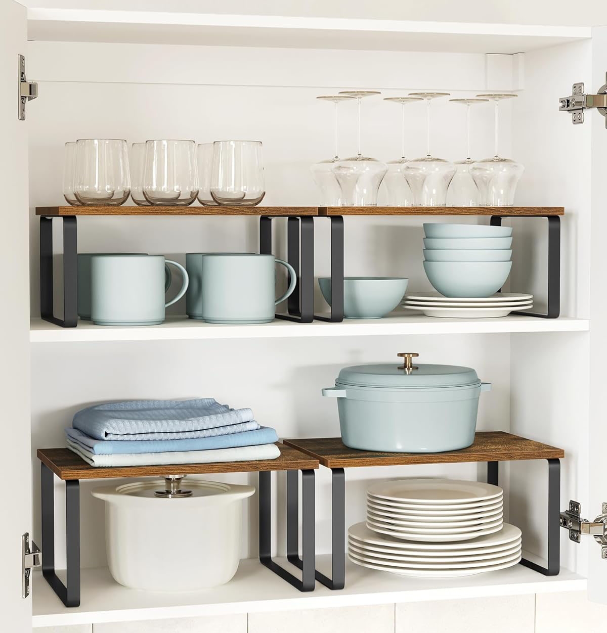 Zestaw 2 półek bambusowych GINGER RUSTIC - obrazek 7